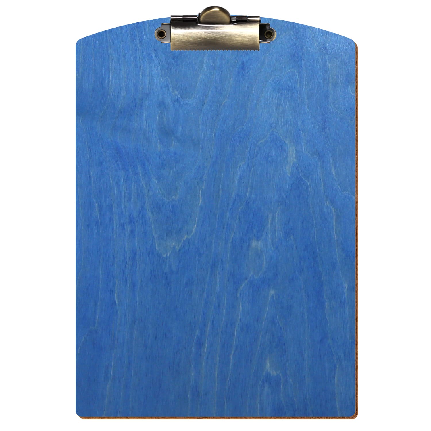 Klemmbrett Segmentform Kornblumenblau A5 hochkant Zahnklemme antik