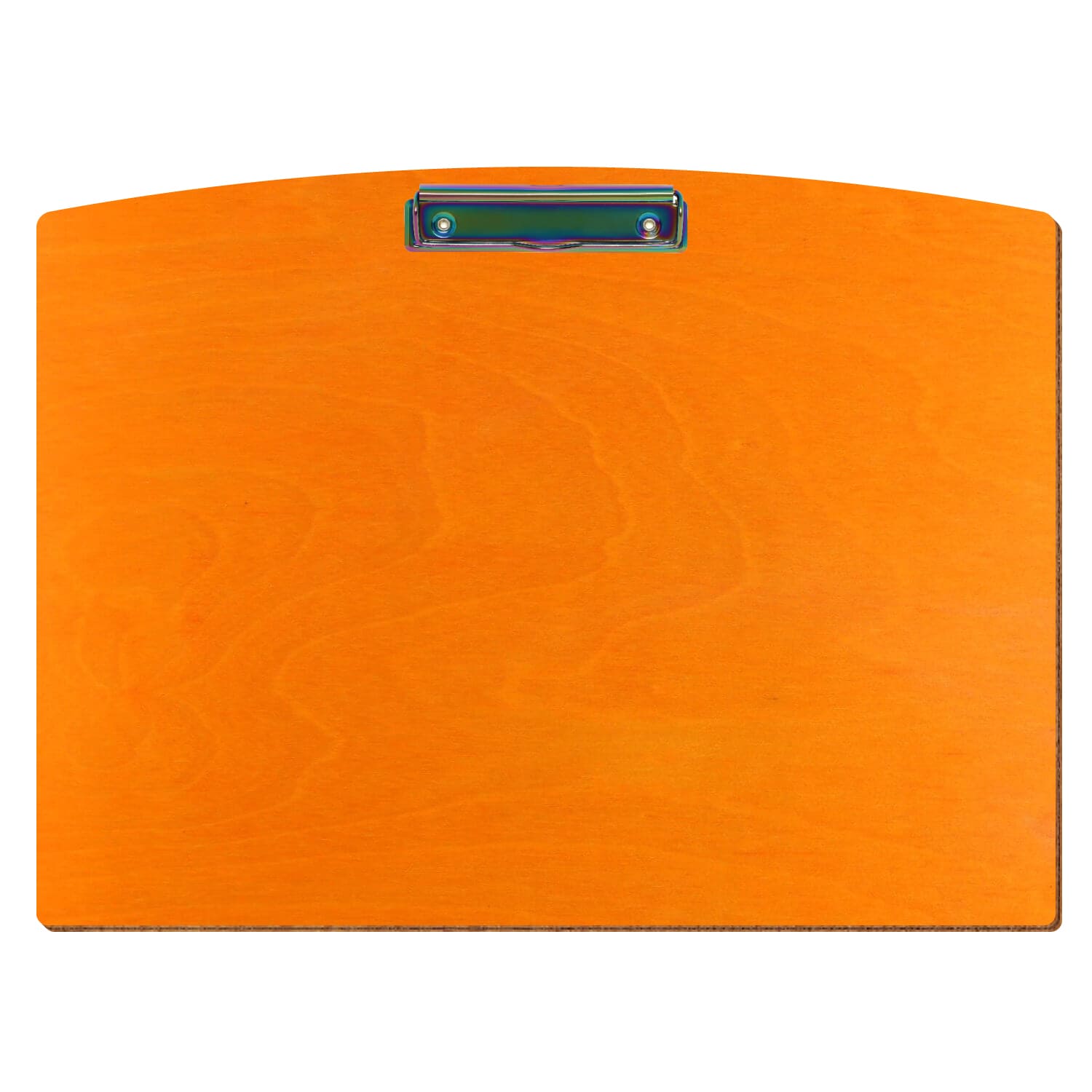 Klemmbrett Segmentform Orange A3 querkant Bügelklemme Regenbogen
