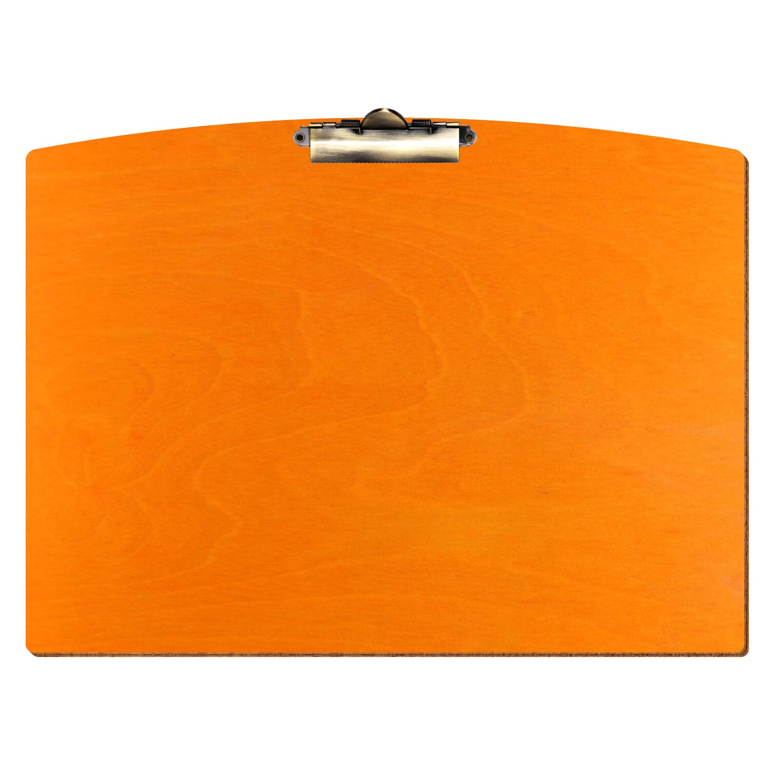 Klemmbrett Segmentform Orange A3 querkant Zahnklemme antik