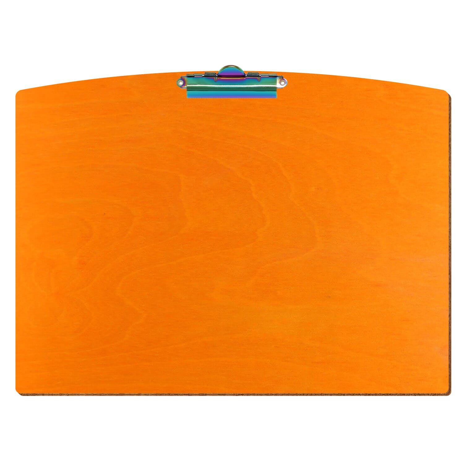Klemmbrett Segmentform Orange A3 querkant Zahnklemme Regenbogen
