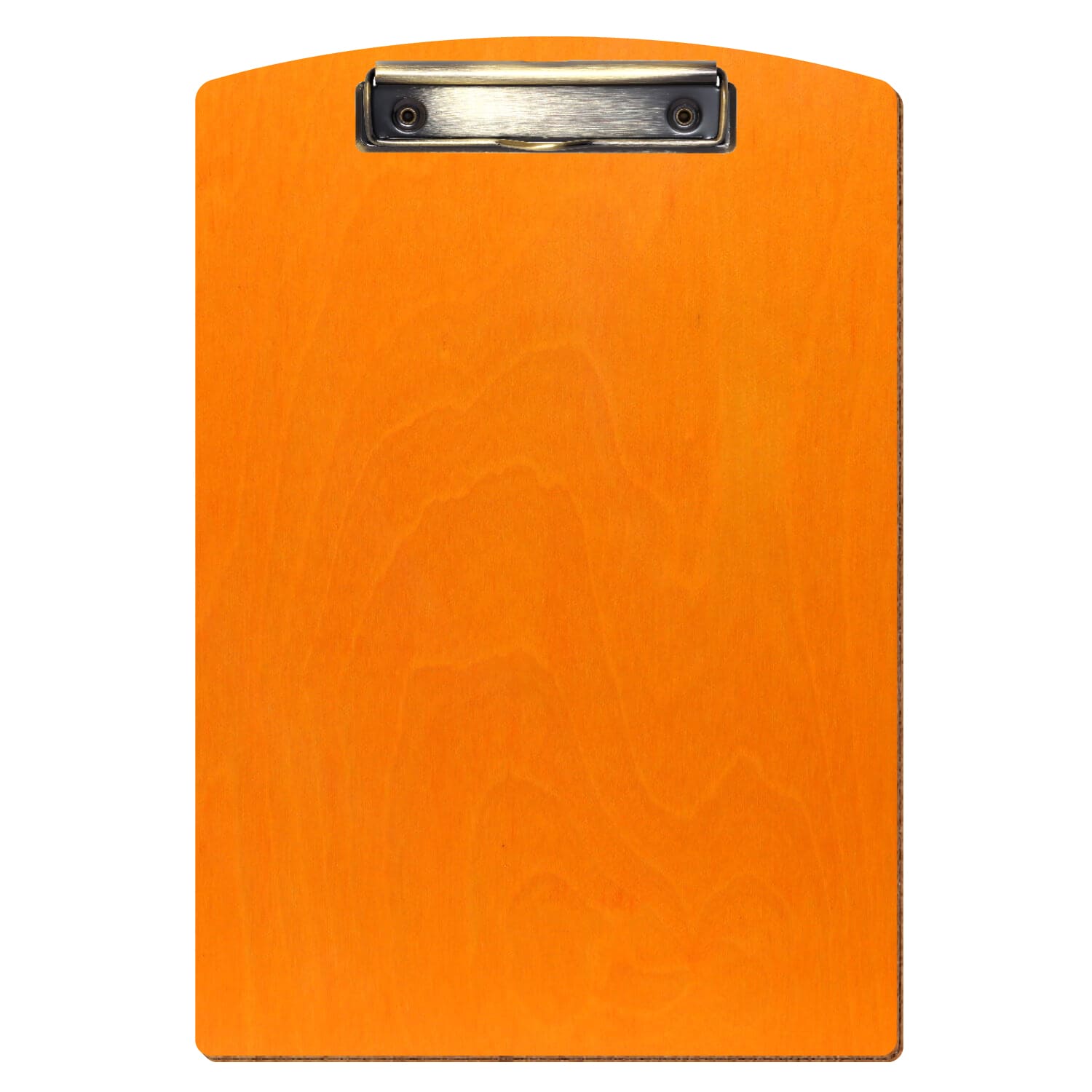Klemmbrett Segmentform Orange A4 hochkant Bügelklemme antik