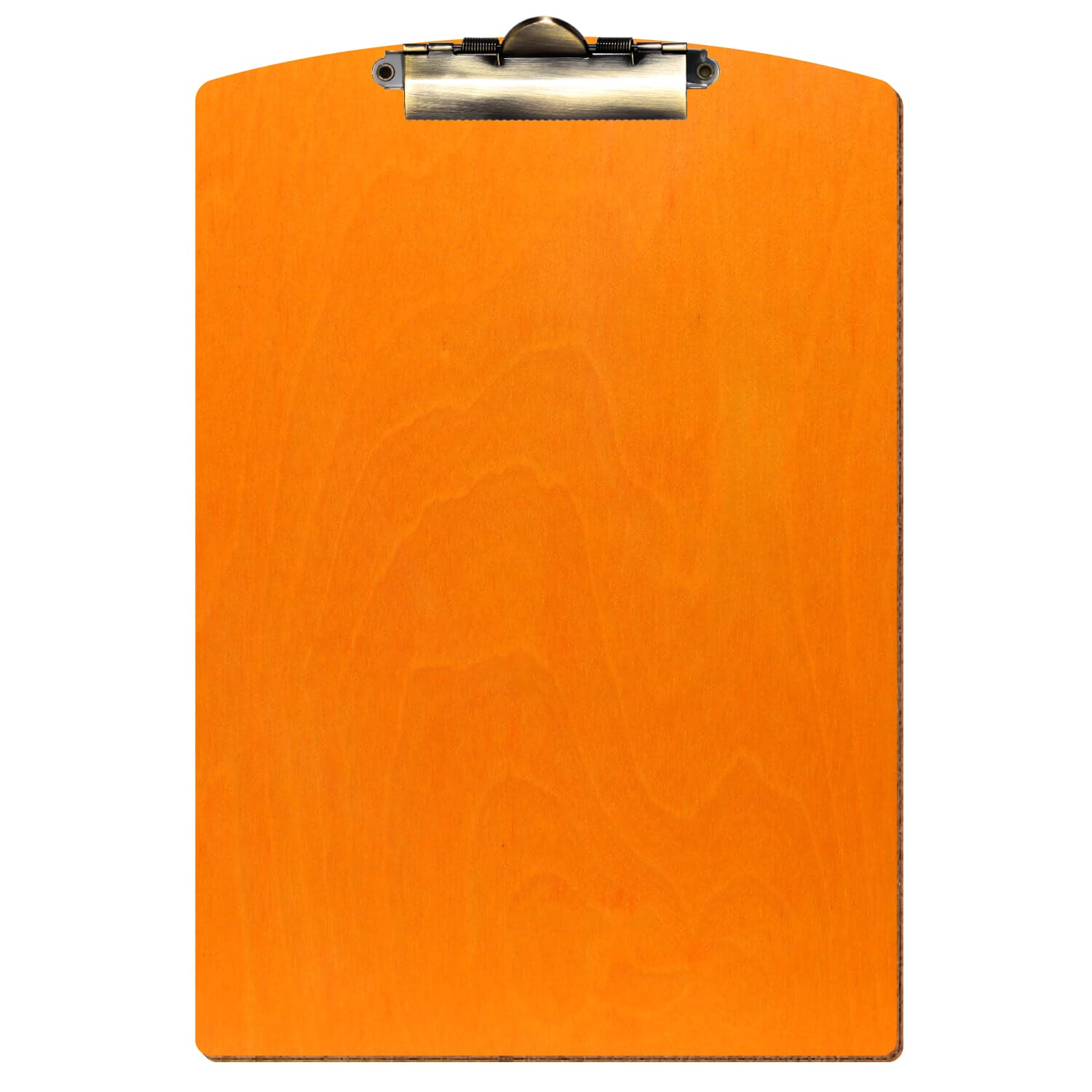 Klemmbrett Segmentform Orange A4 hochkant Zahnklemme antik