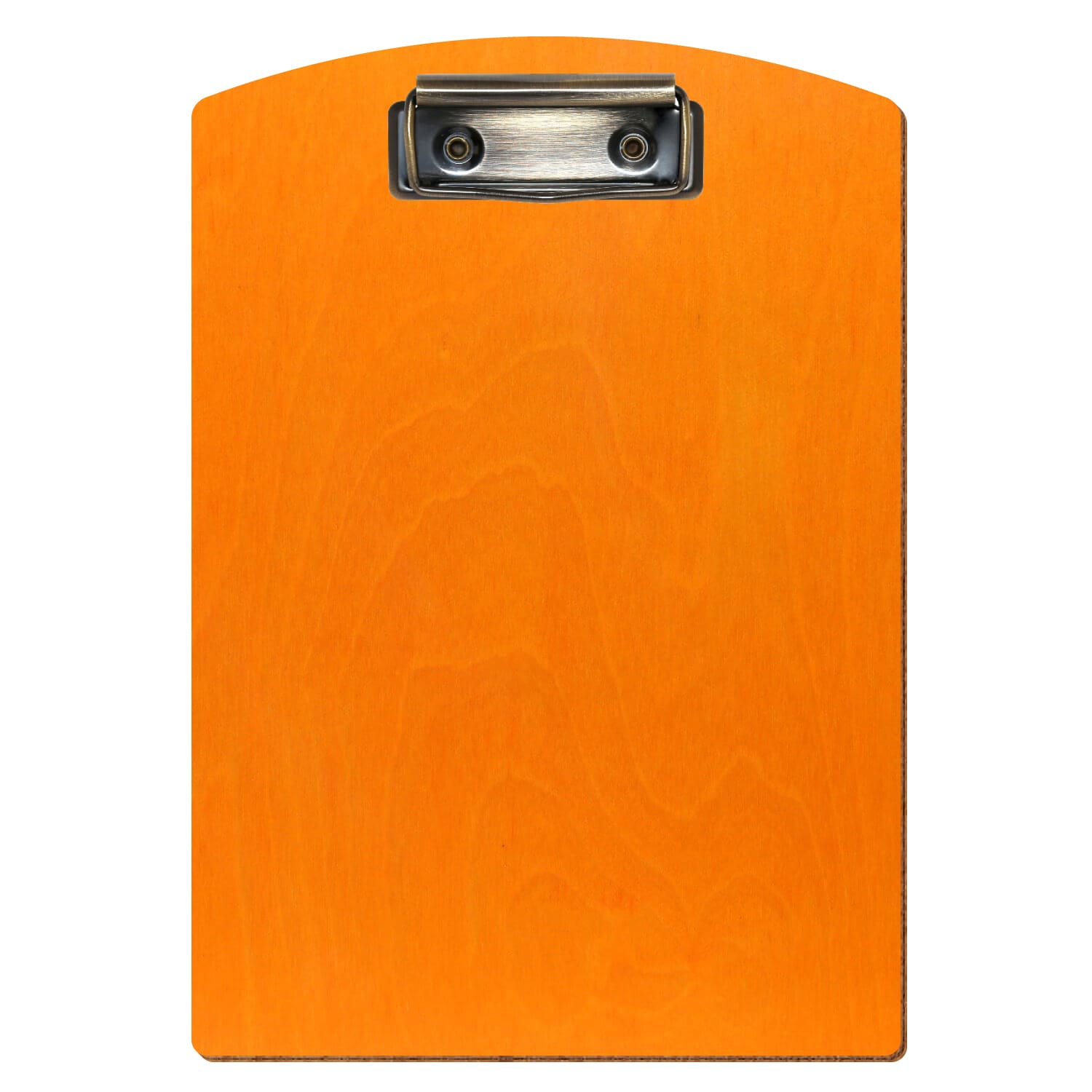 Klemmbrett Segmentform Orange A5 hochkant Bügelklemme antik