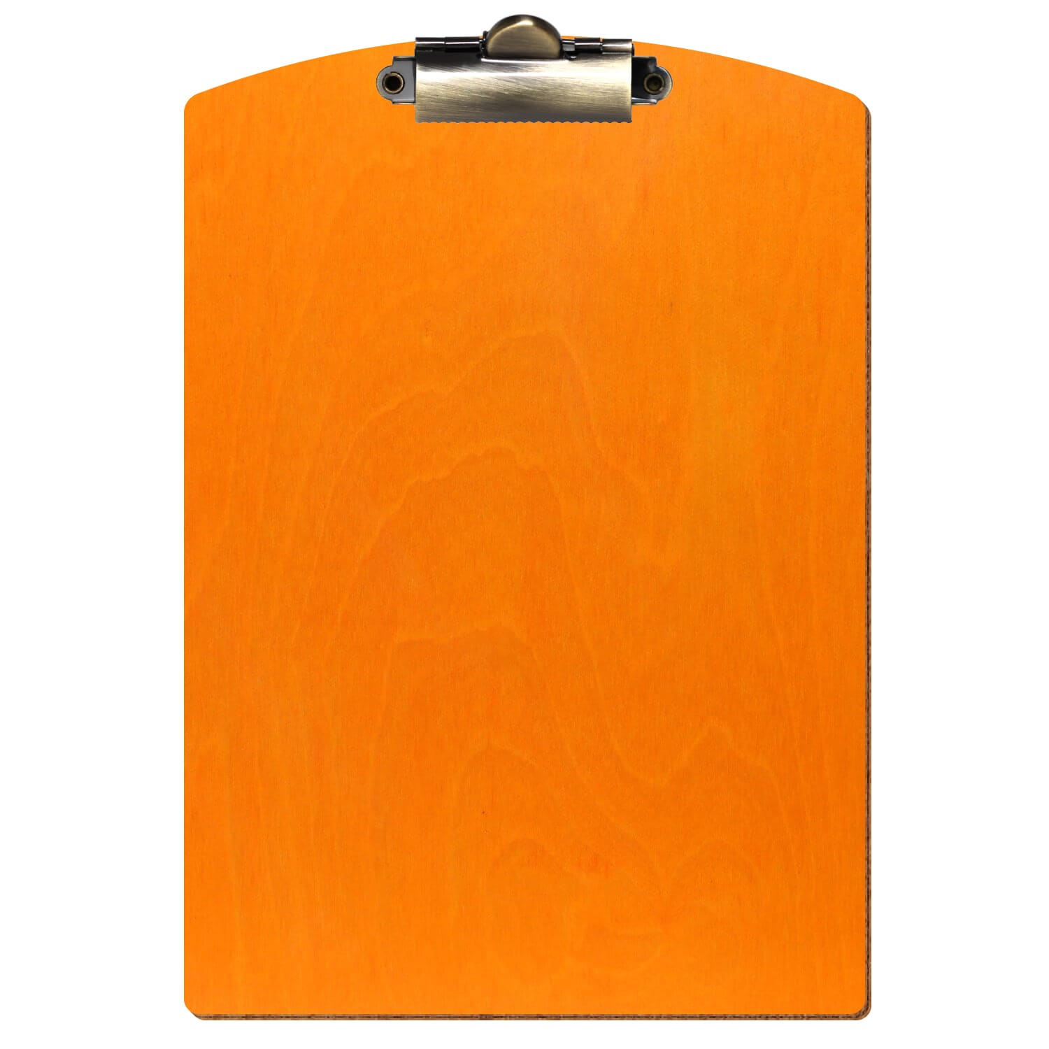 Klemmbrett Segmentform Orange A5 hochkant Zahnklemme antik