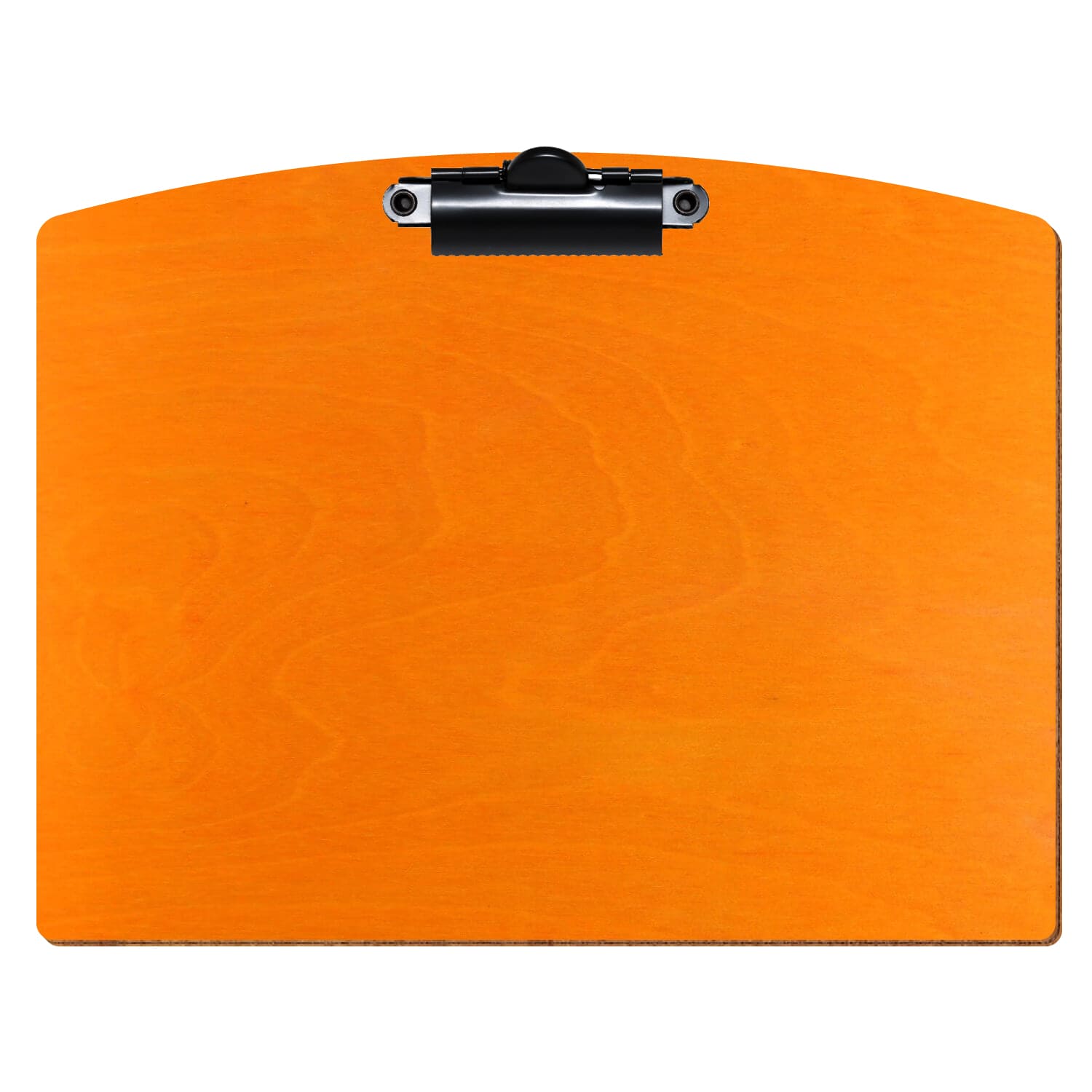 Klemmbrett Segmentform Orange A5 querkant Zahnklemme schwarz