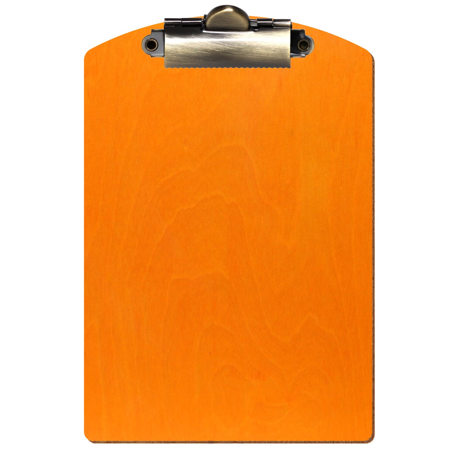 Klemmbrett Segmentform Orange A6 hochkant Zahnklemme antik
