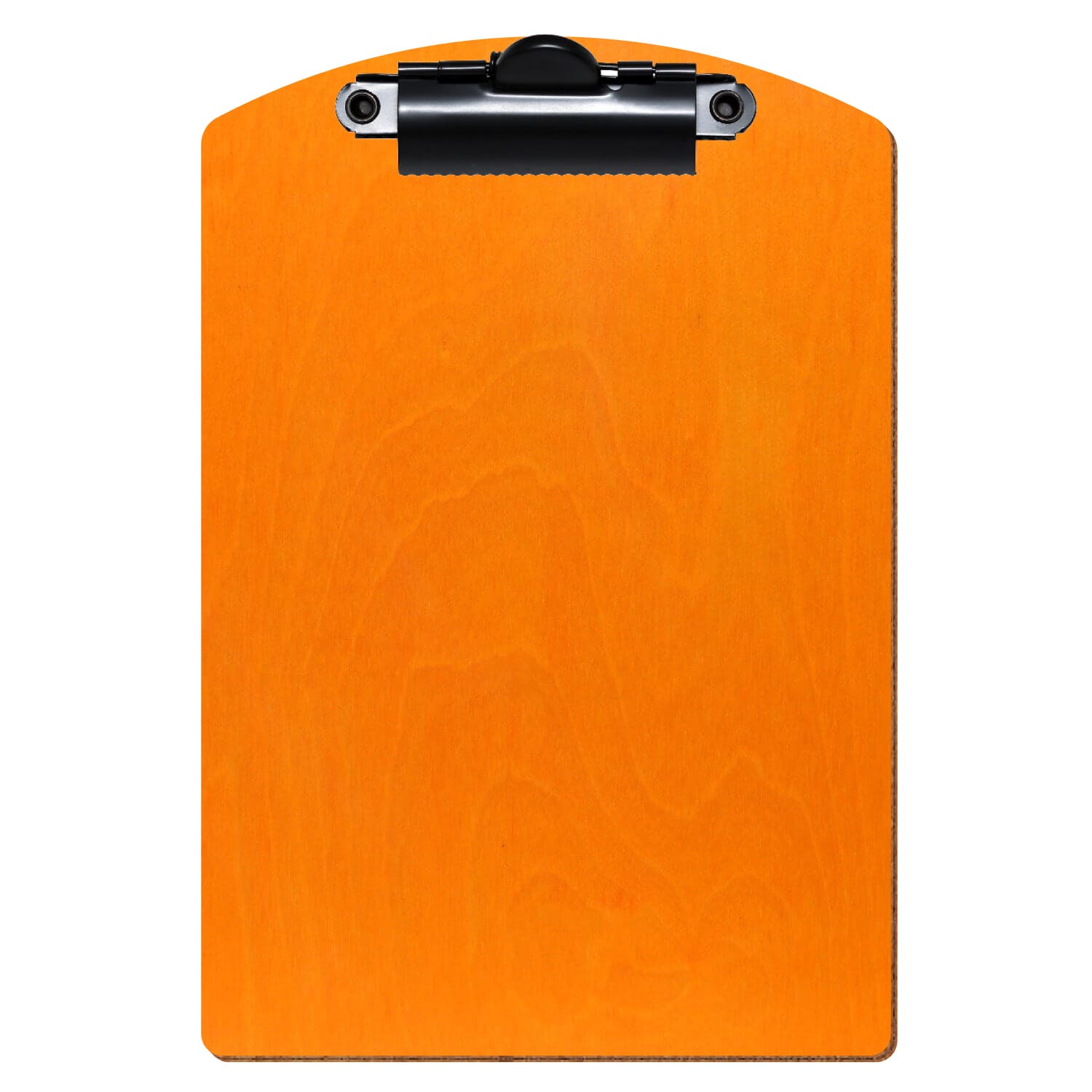 Klemmbrett Segmentform Orange A6 hochkant Zahnklemme schwarz
