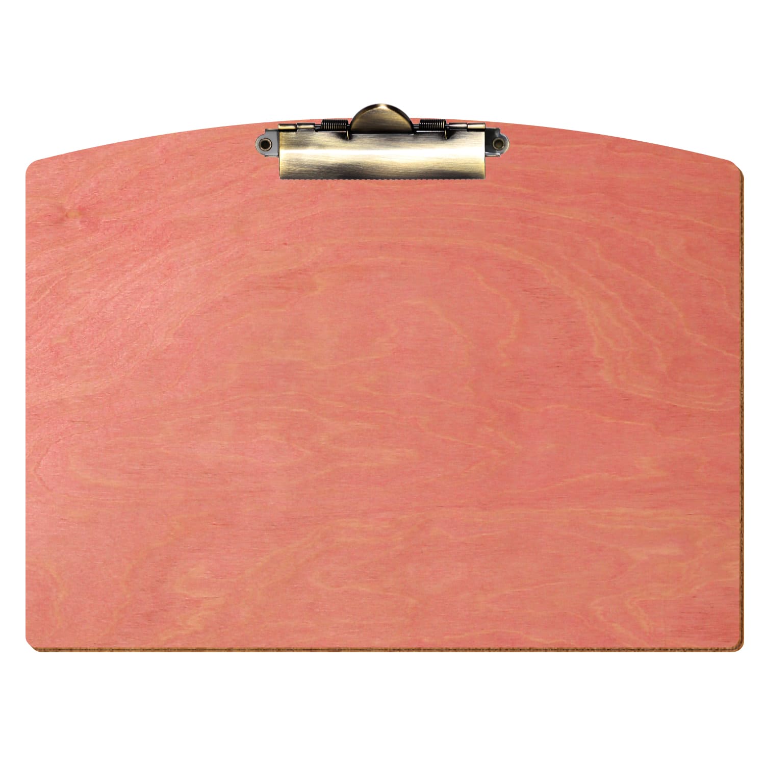 Klemmbrett Segmentform Rosa A4 querkant Zahnklemme antik