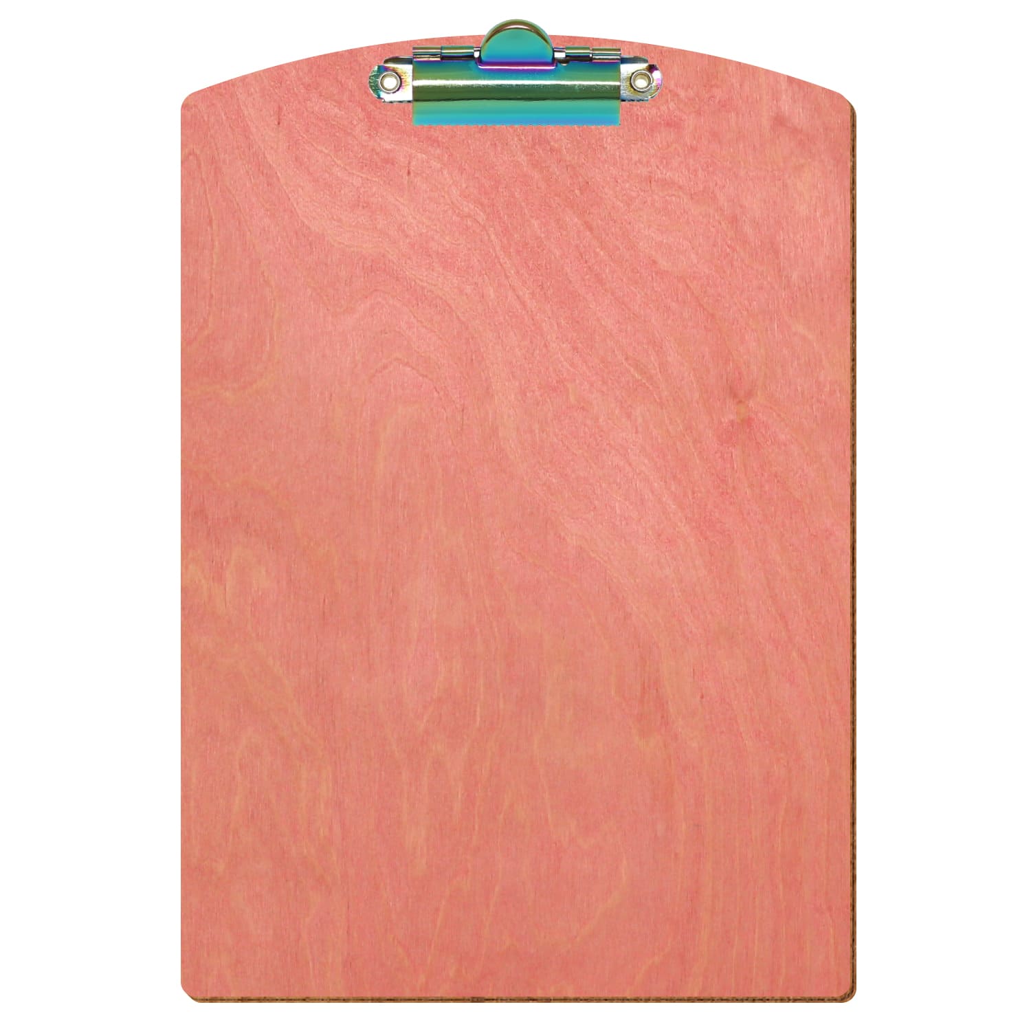 Klemmbrett Segmentform Rosa A5 hochkant Zahnklemme Regenbogen