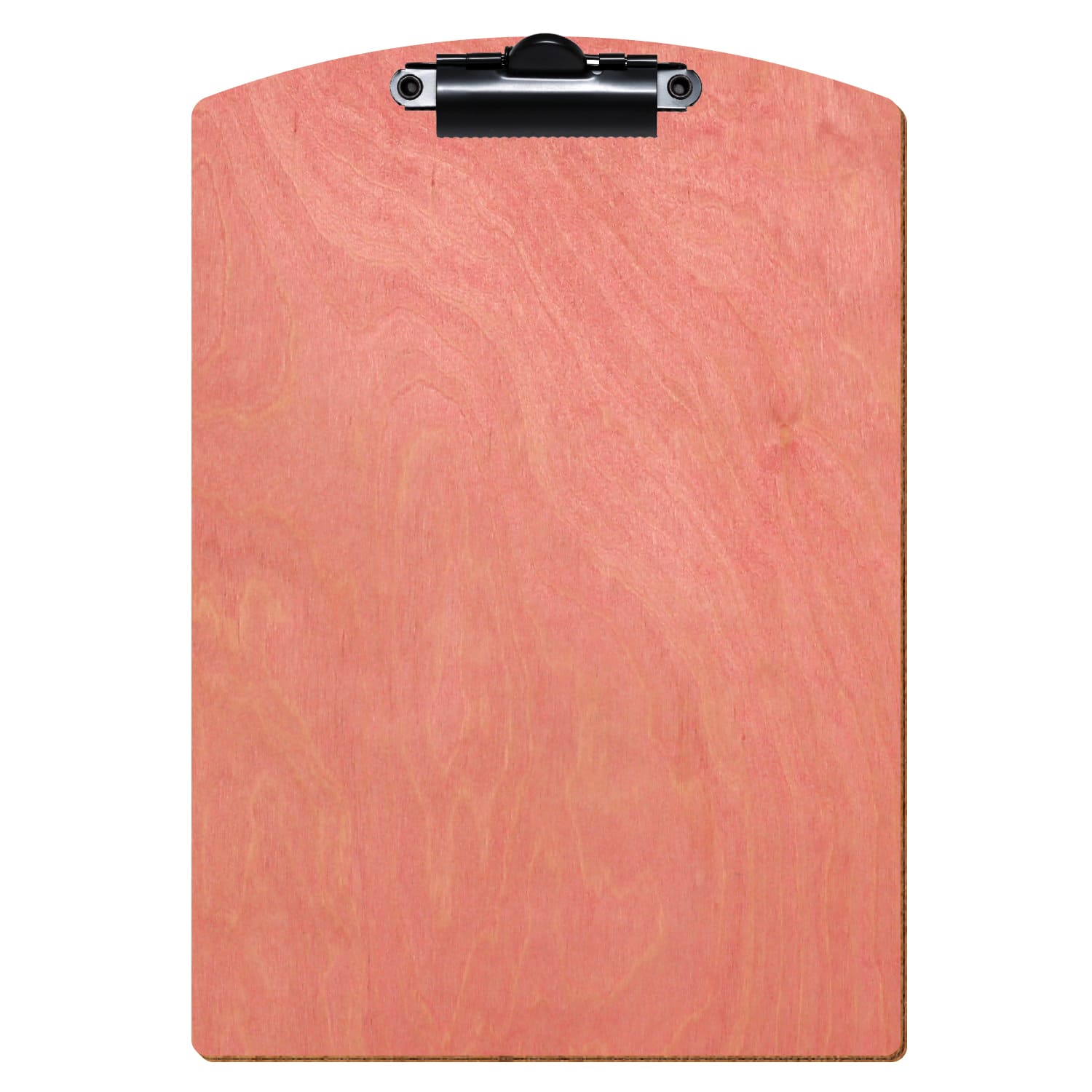 Klemmbrett Segmentform Rosa A5 hochkant Zahnklemme schwarz