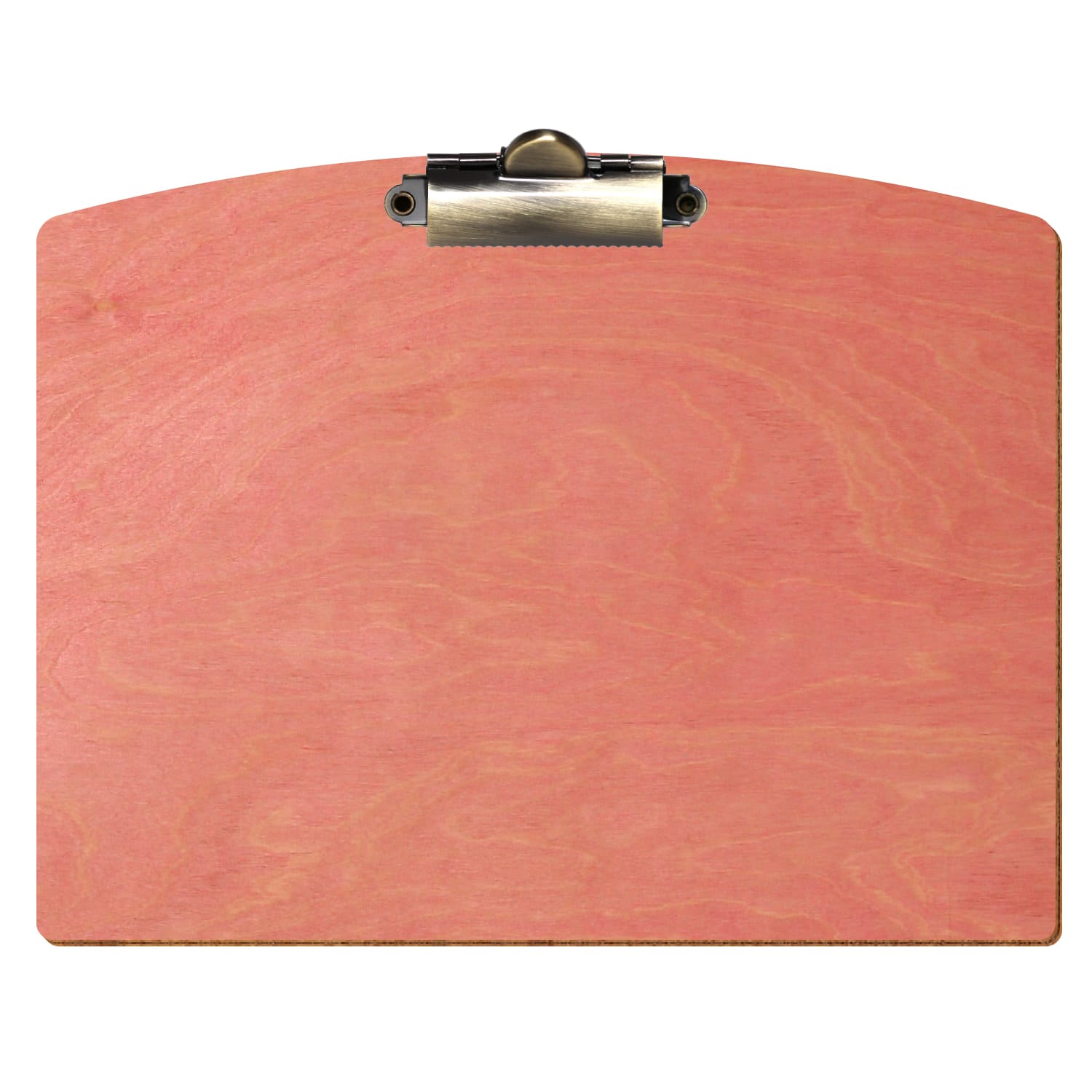 Klemmbrett Segmentform Rosa A5 querkant Zahnklemme antik