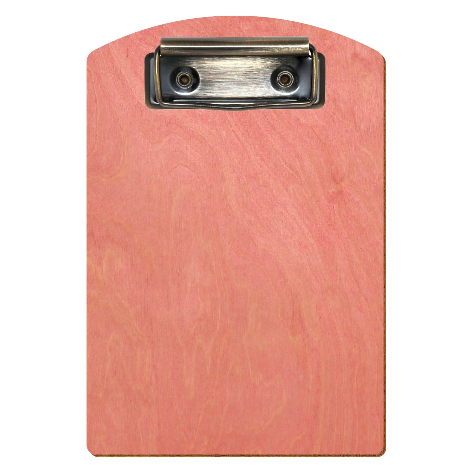 Klemmbrett Segmentform Rosa A6 hochkant Bügelklemme antik
