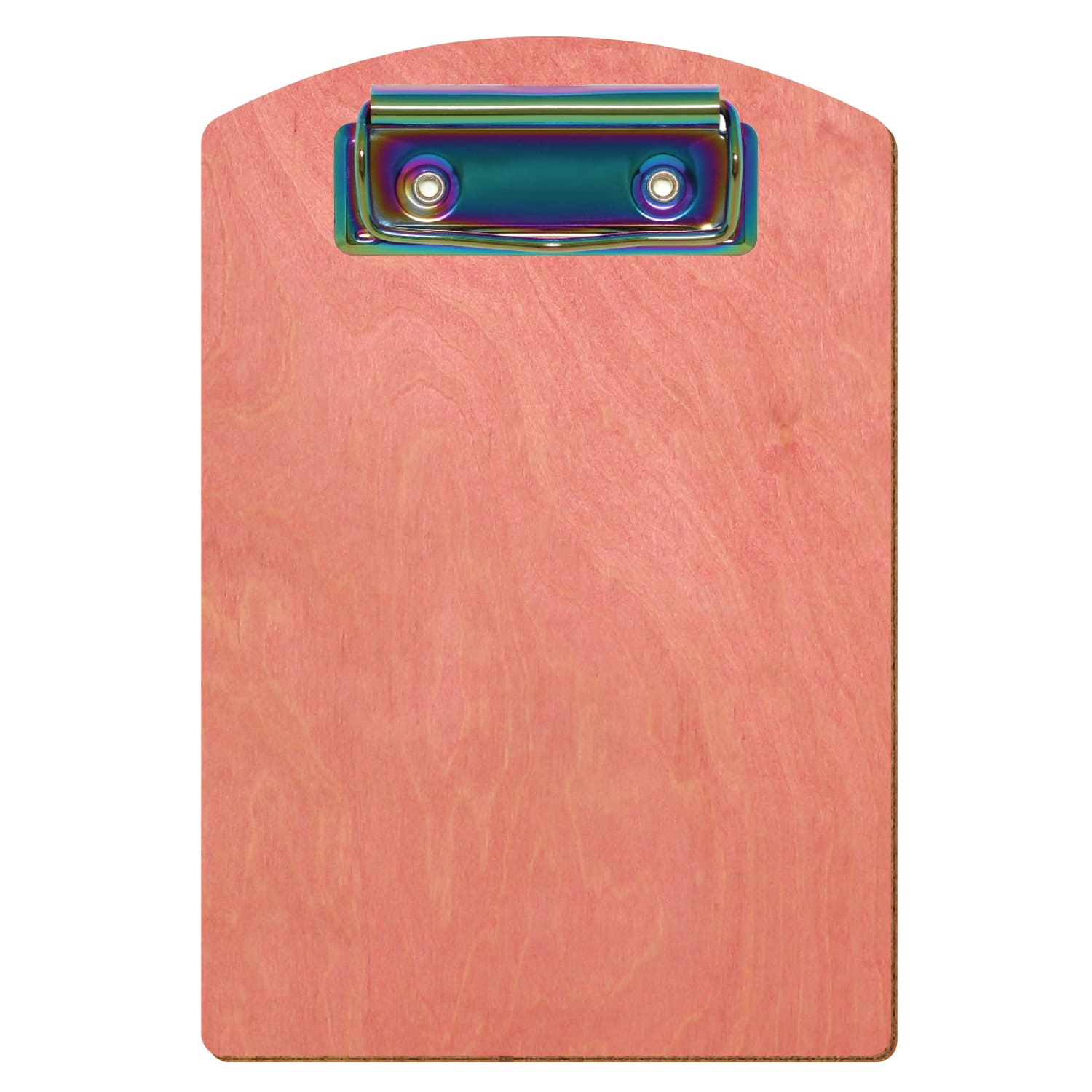 Klemmbrett Segmentform Rosa A6 hochkant Bügelklemme Regenbogen