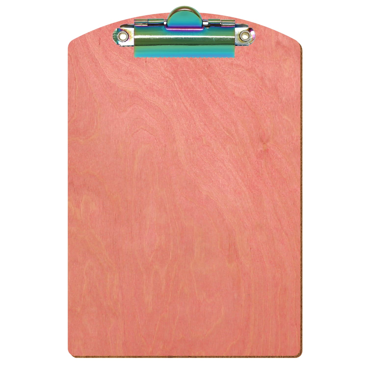 Klemmbrett Segmentform Rosa A6 hochkant Zahnklemme Regenbogen