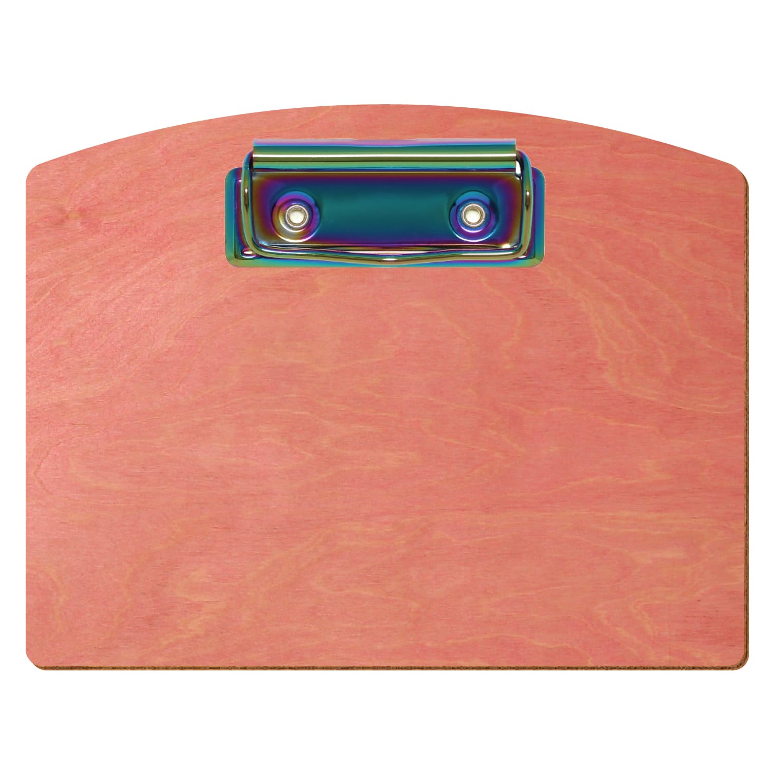 Klemmbrett Segmentform Rosa A6 querkant Bügelklemme Regenbogen