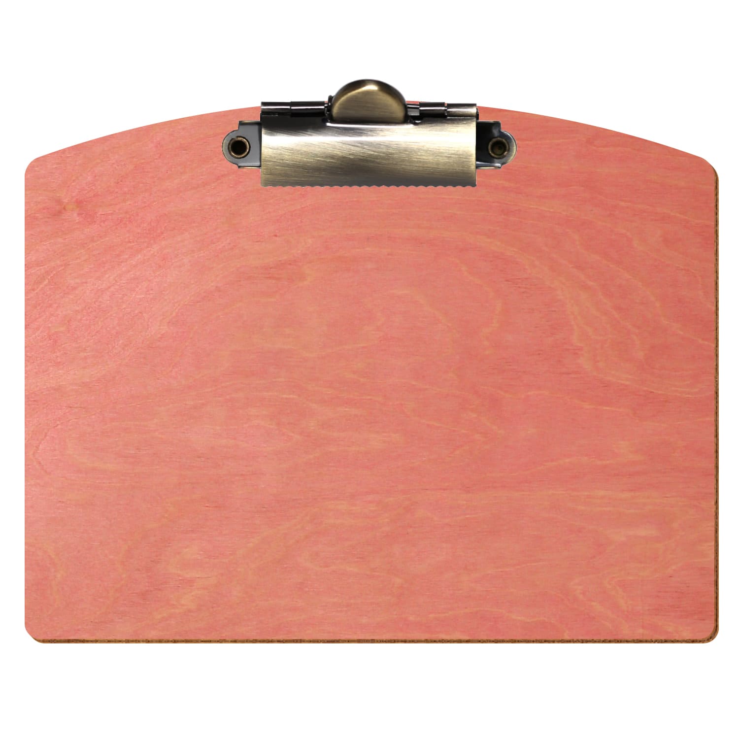 Klemmbrett Segmentform Rosa A6 querkant Zahnklemme antik