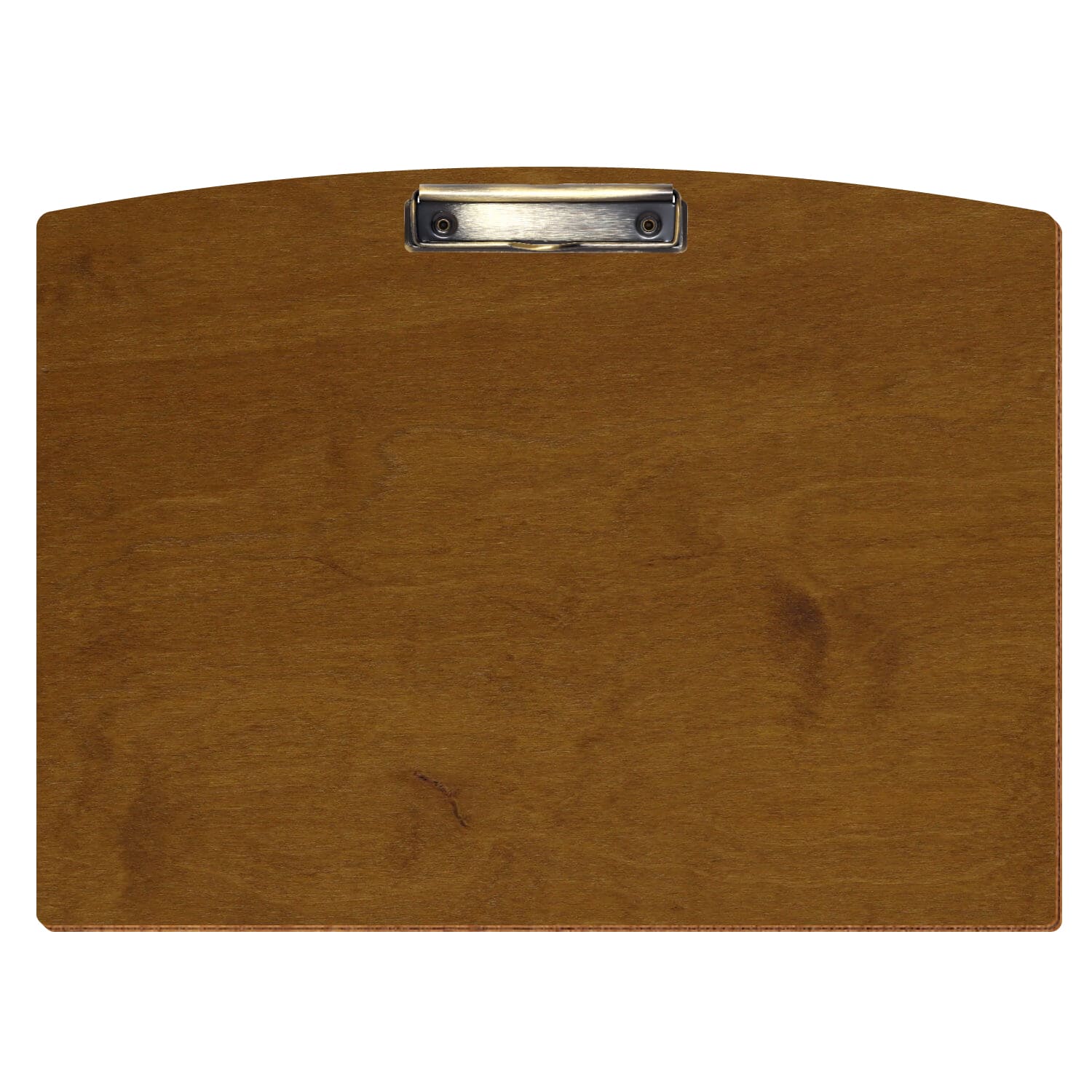 Klemmbrett Segmentform Teak A3 querkant Bügelklemme antik