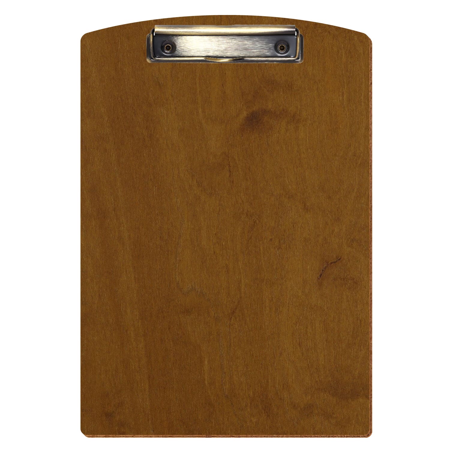 Klemmbrett Segmentform Teak A4 hochkant Bügelklemme antik
