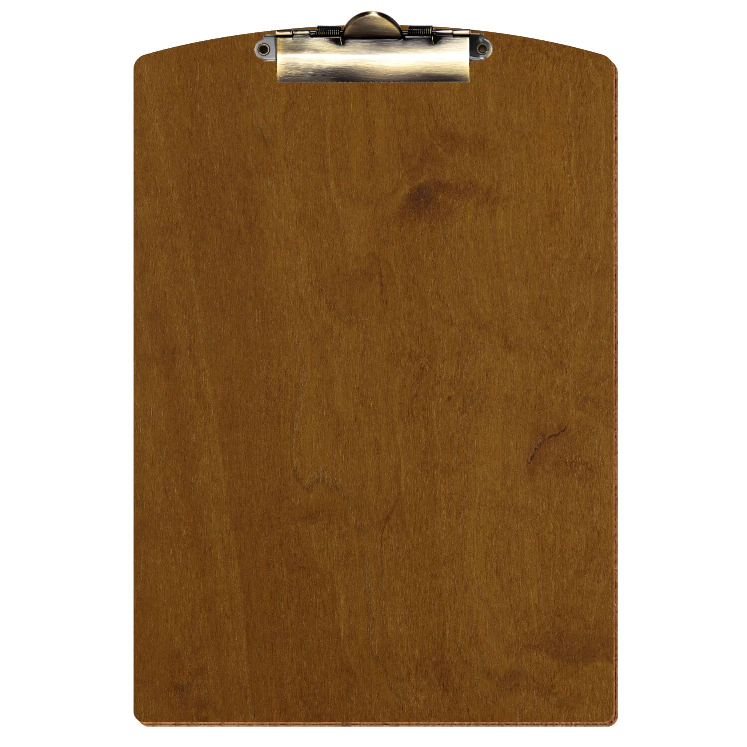 Klemmbrett Segmentform Teak A4 hochkant Zahnklemme antik