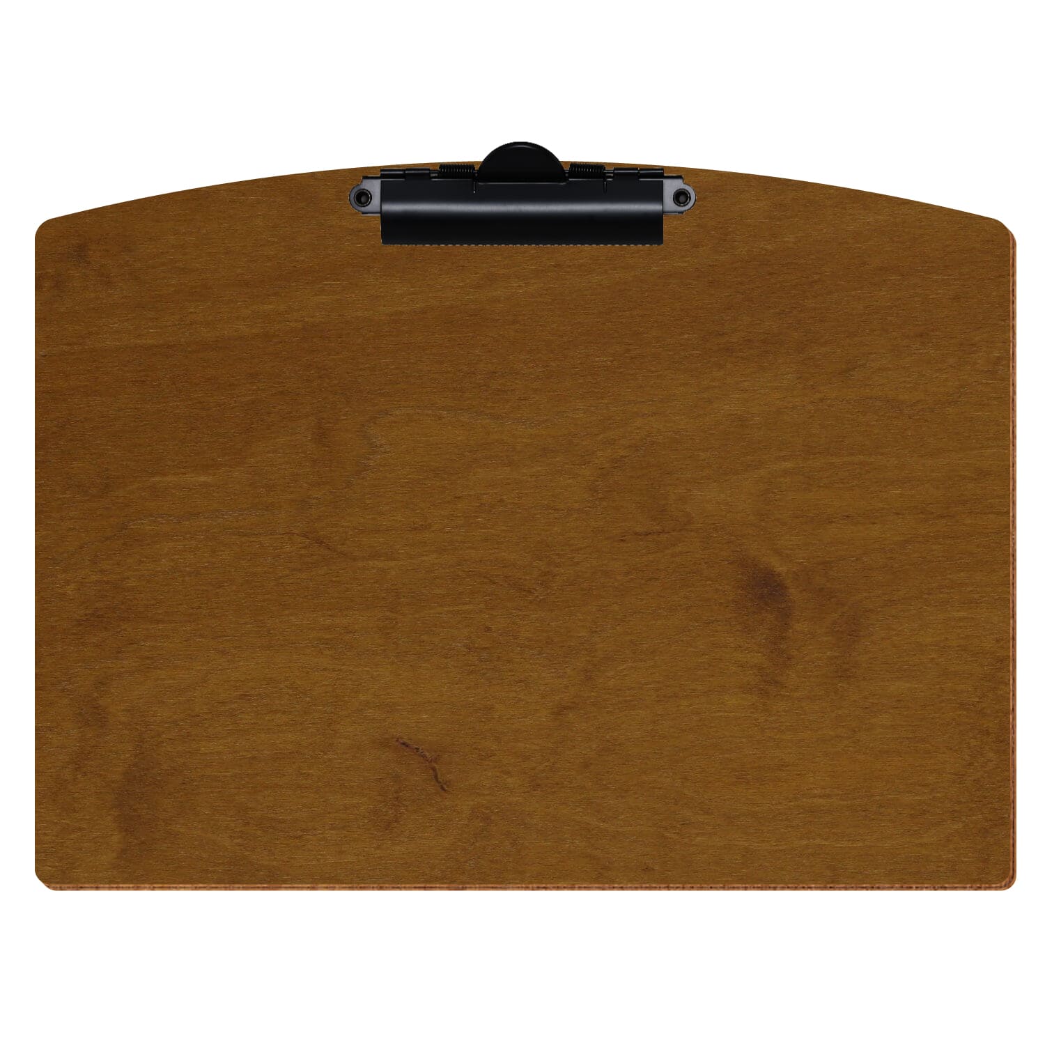 Klemmbrett Segmentform Teak A4 querkant Zahnklemme schwarz