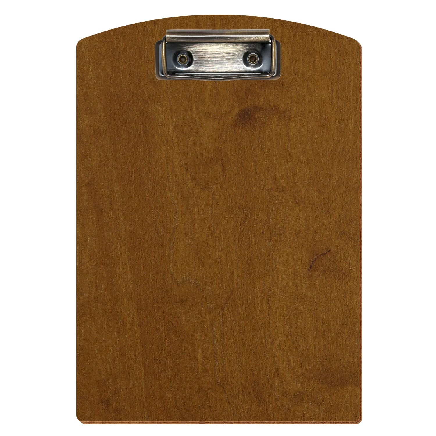 Klemmbrett Segmentform Teak A5 hochkant Bügelklemme antik
