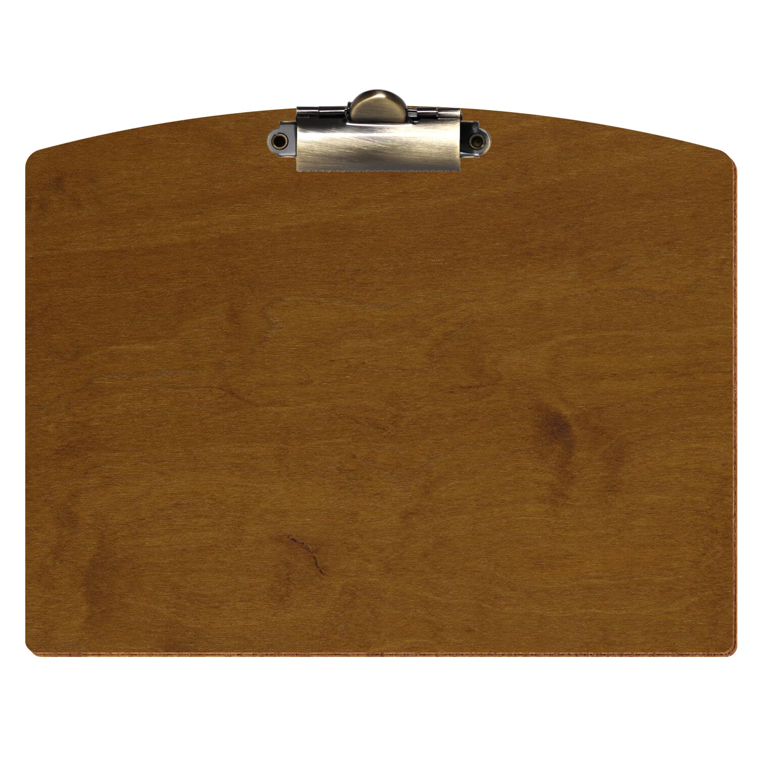 Klemmbrett Segmentform Teak A5 querkant Zahnklemme antik