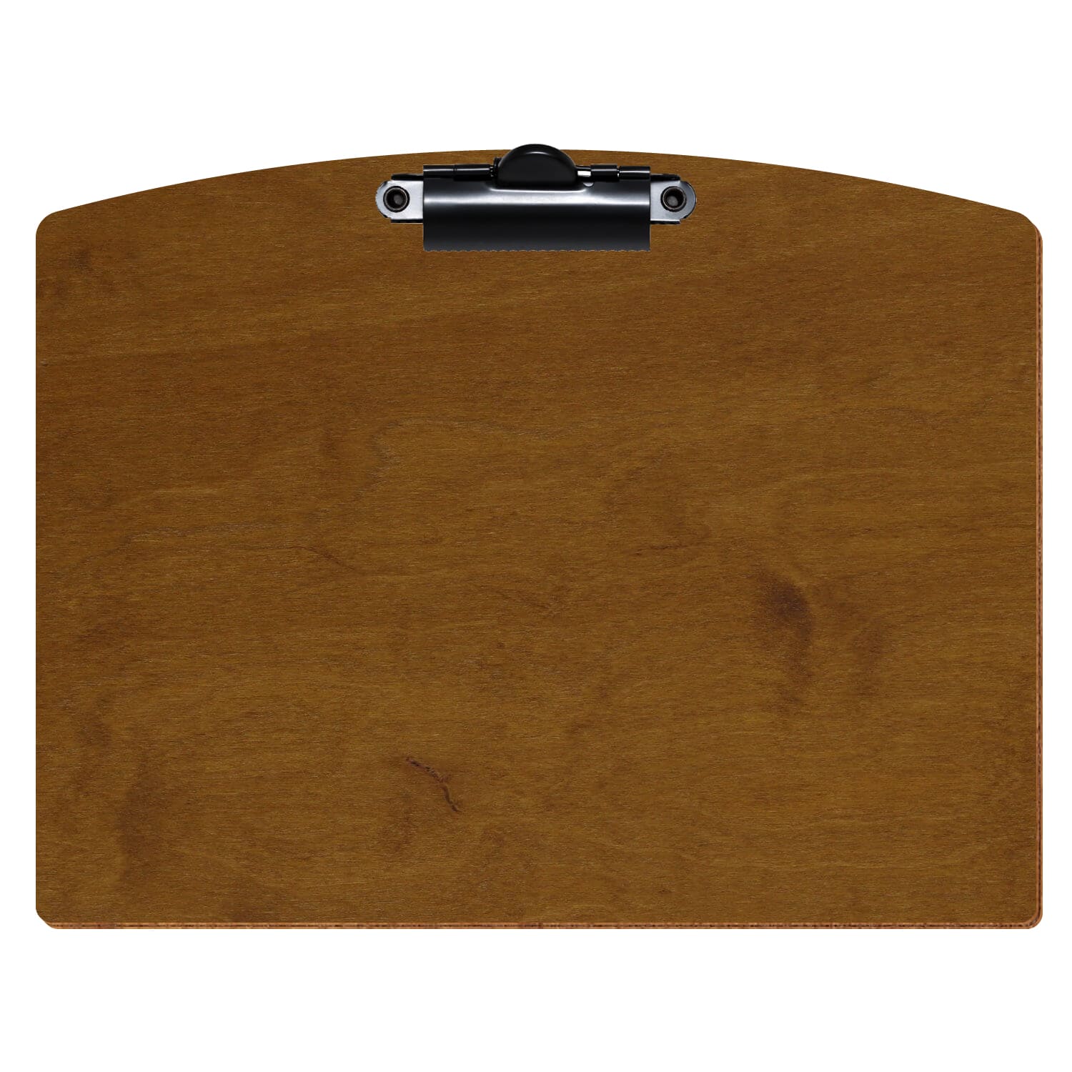 Klemmbrett Segmentform Teak A5 querkant Zahnklemme schwarz