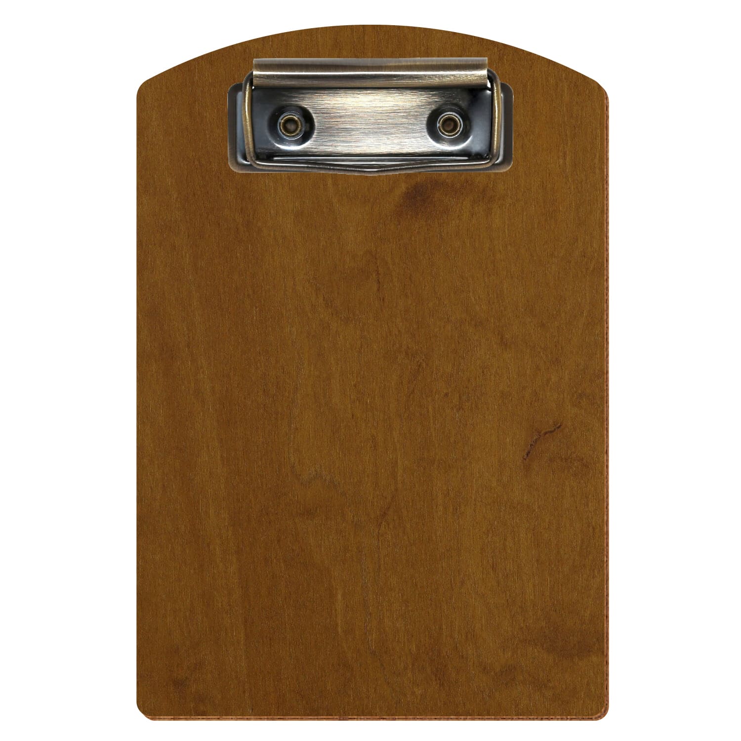 Klemmbrett Segmentform Teak A6 hochkant Bügelklemme antik