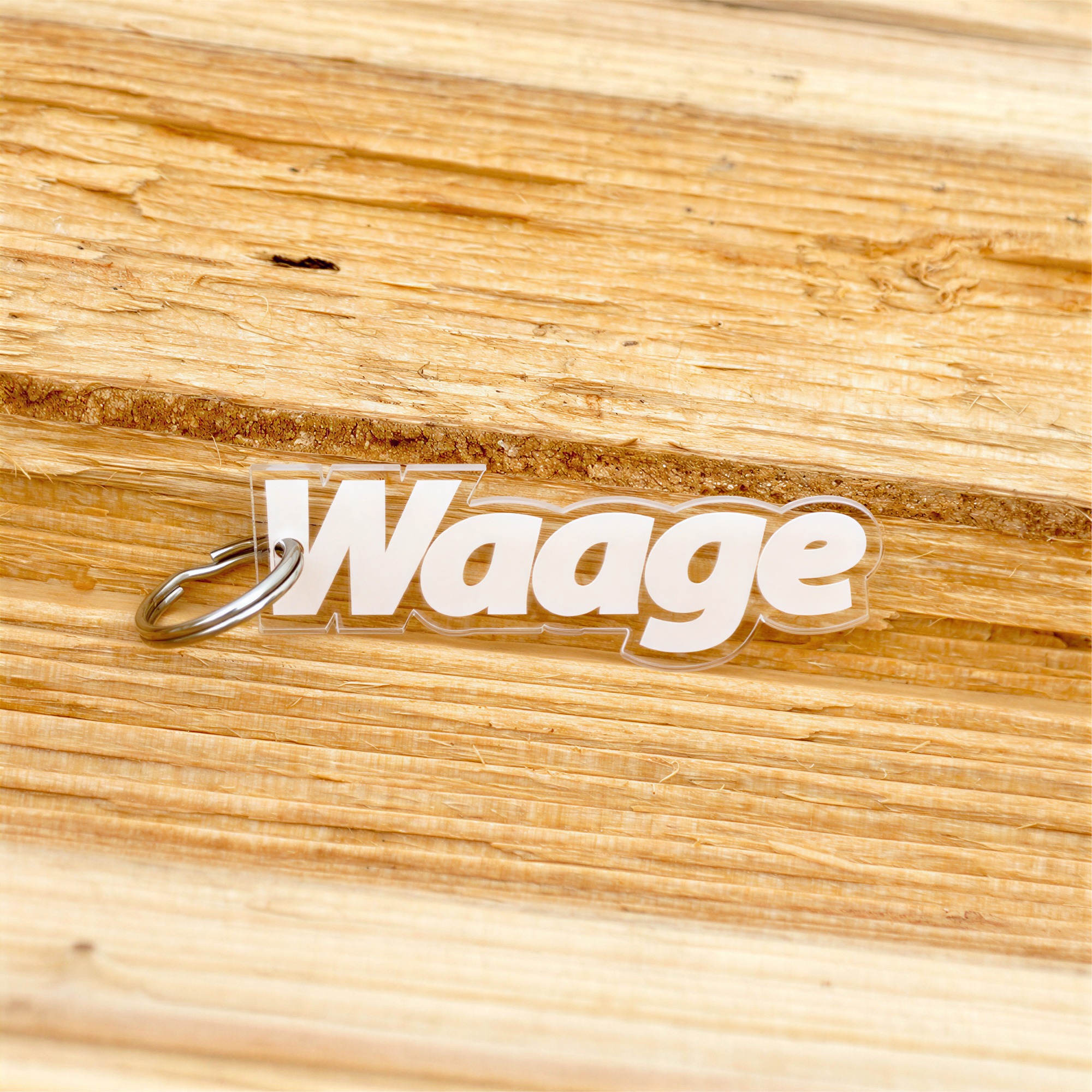 Acrylglas Sternzeichen Text-Anhänger Schlüsselanhänger - Waage