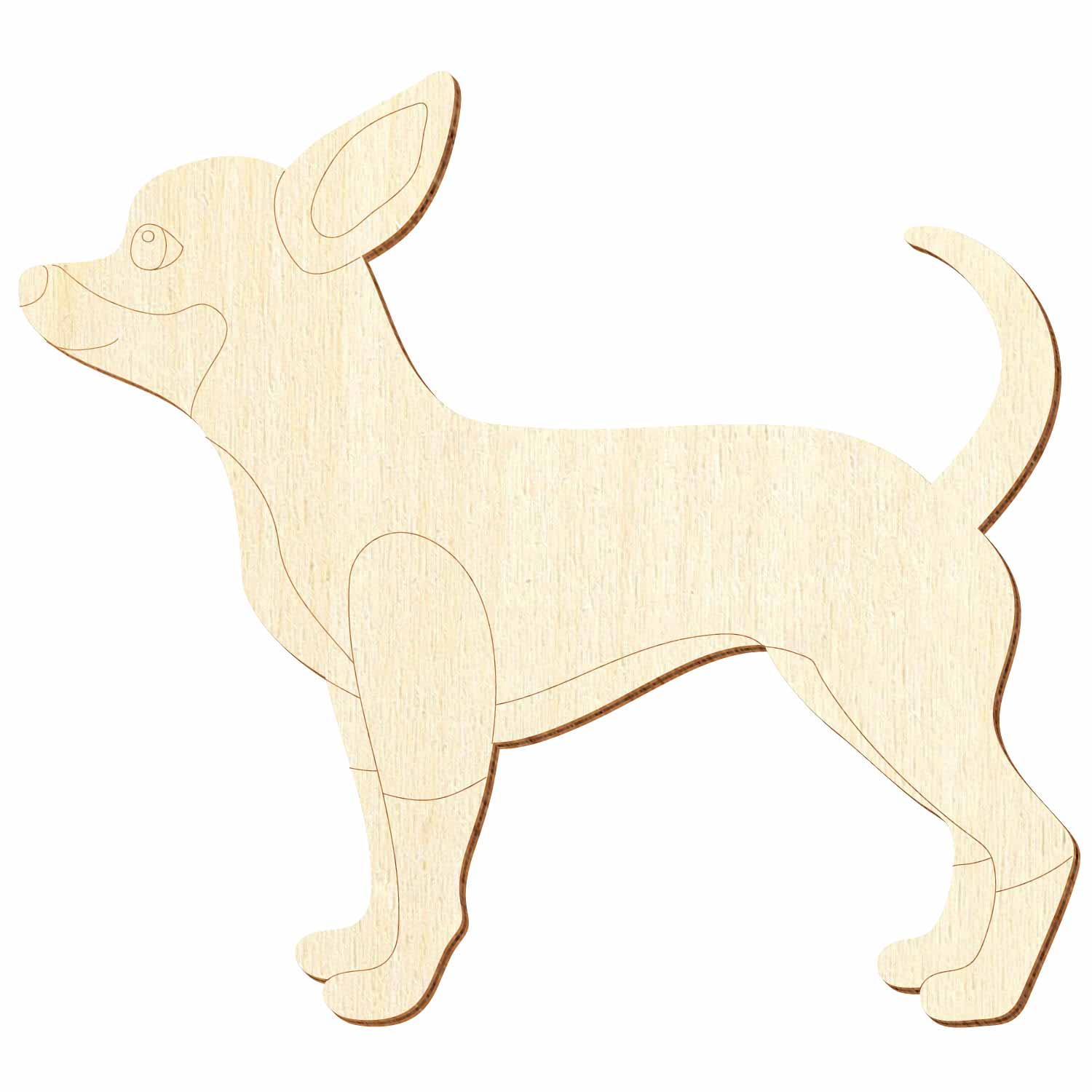 Chihuahua V2 Holz Zuschnitt Breite 5-50cm