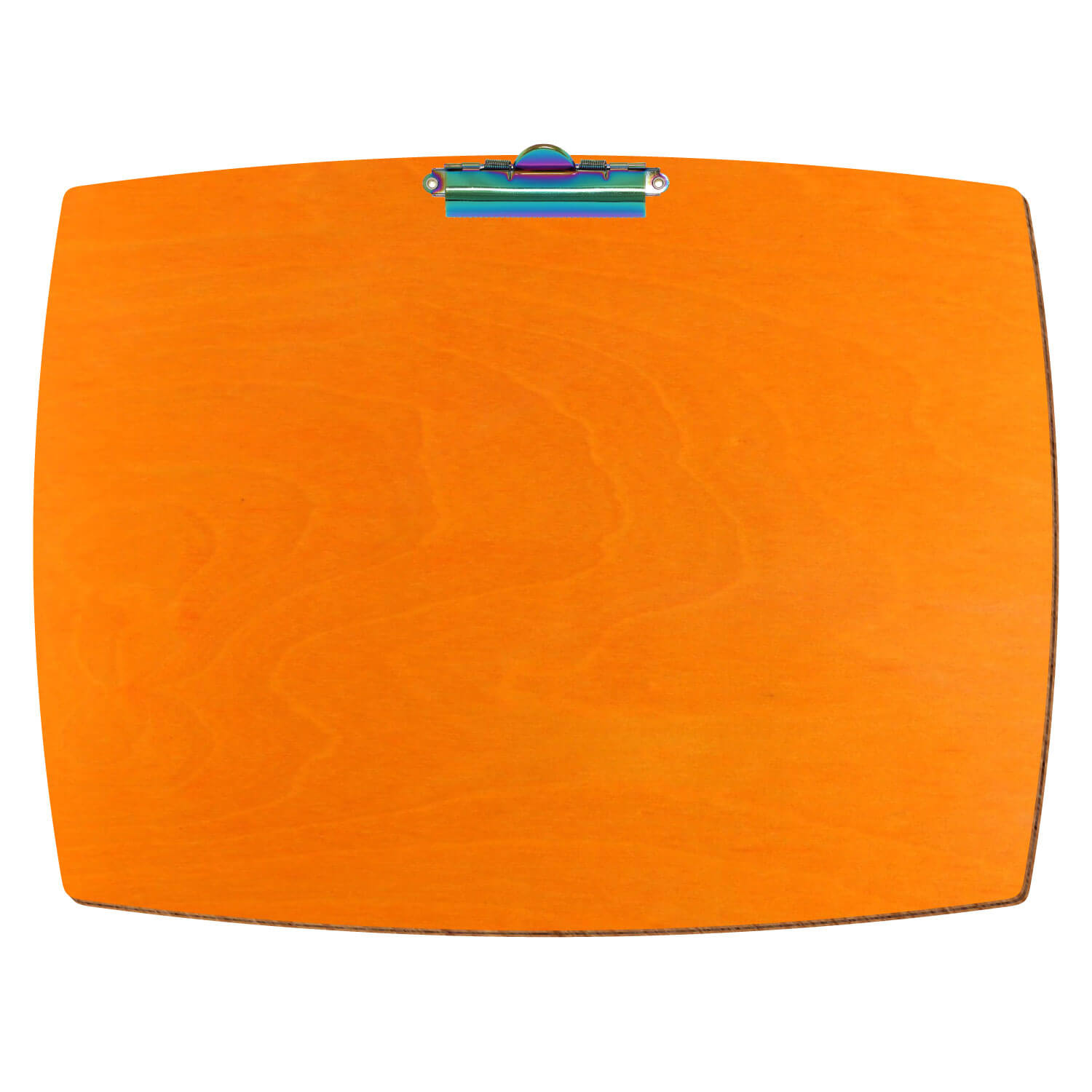 Klemmbrett konvex Orange A3 querkant Zahnklemme Regenbogen