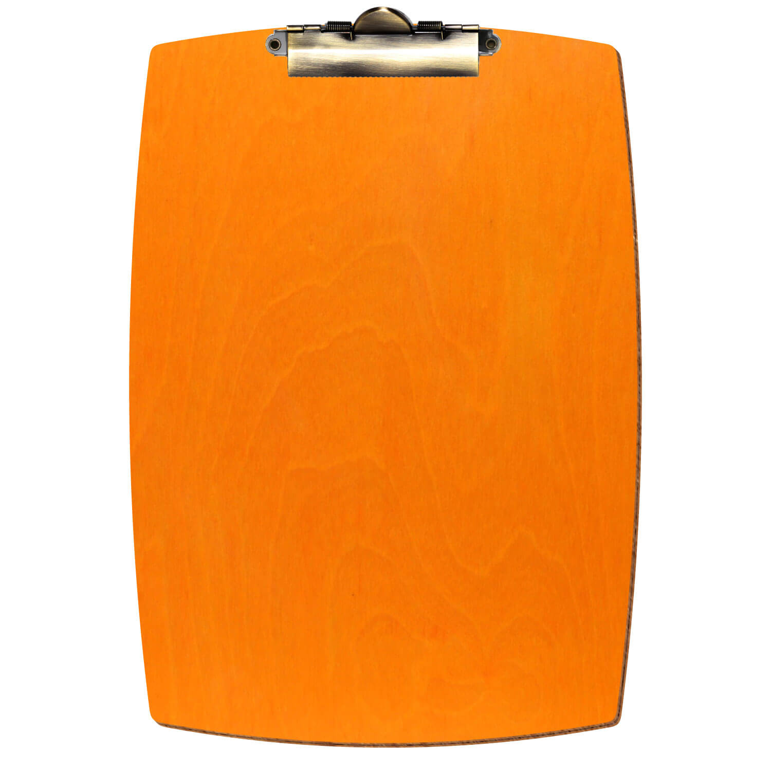 Klemmbrett konvex Orange A4 hochkant Zahnklemme antik