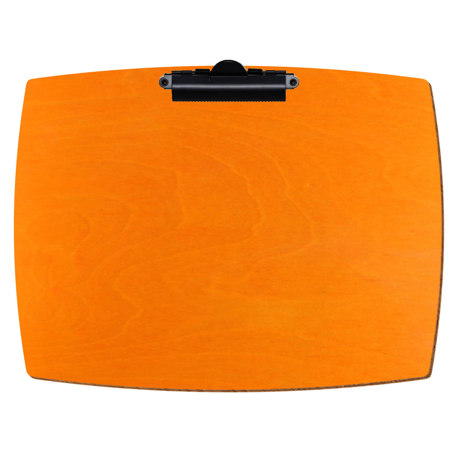 Klemmbrett konvex Orange A4 querkant Zahnklemme schwarz
