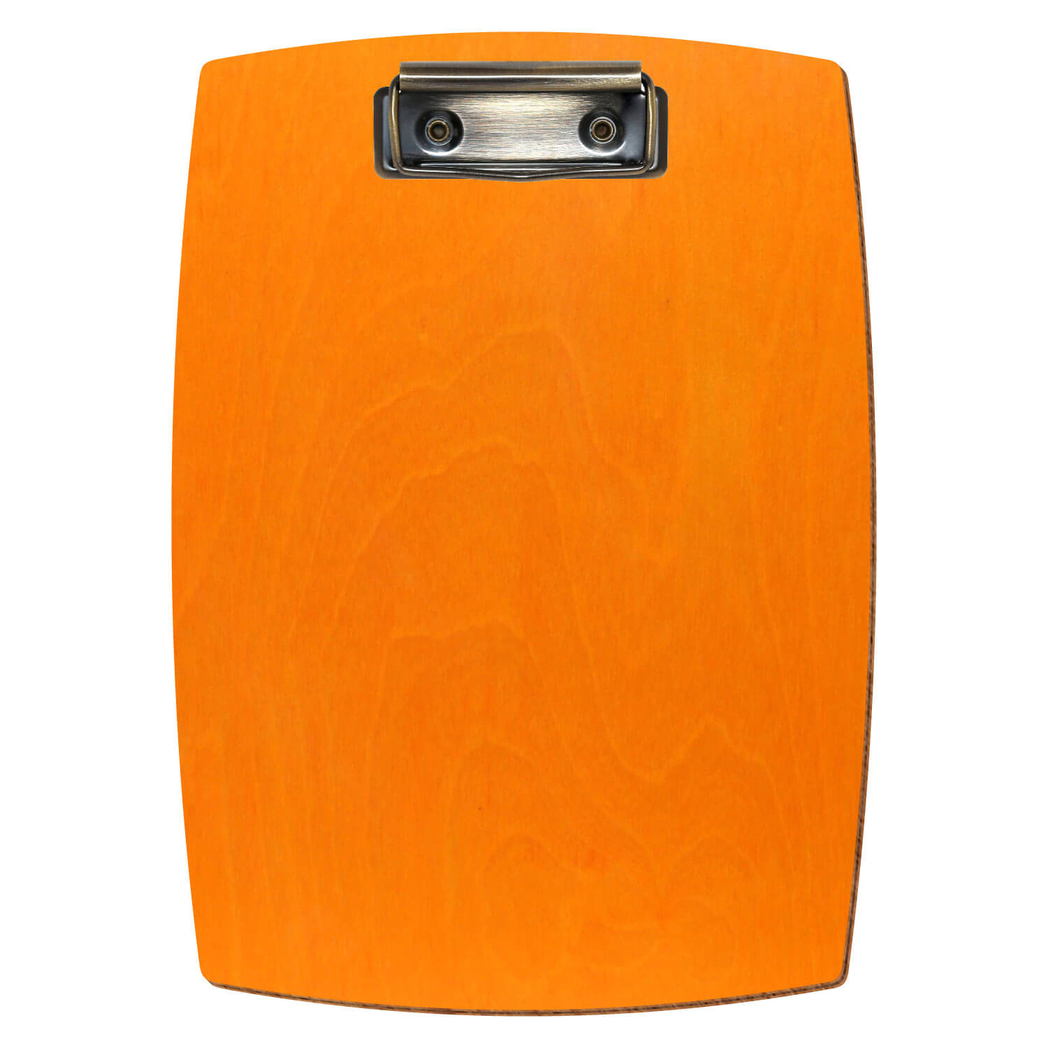 Klemmbrett konvex Orange A5 hochkant Bügelklemme antik
