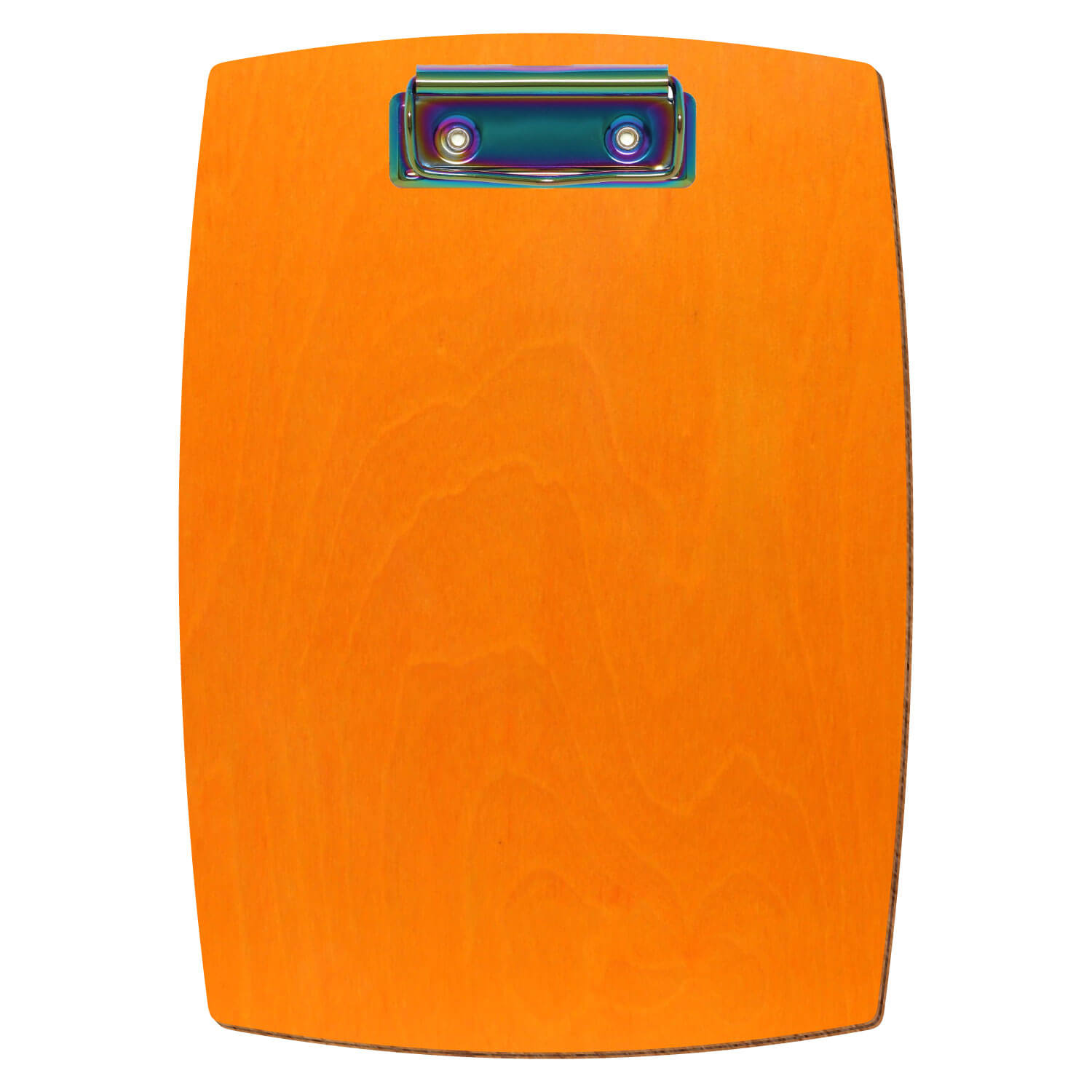 Klemmbrett konvex Orange A5 hochkant Bügelklemme Regenbogen