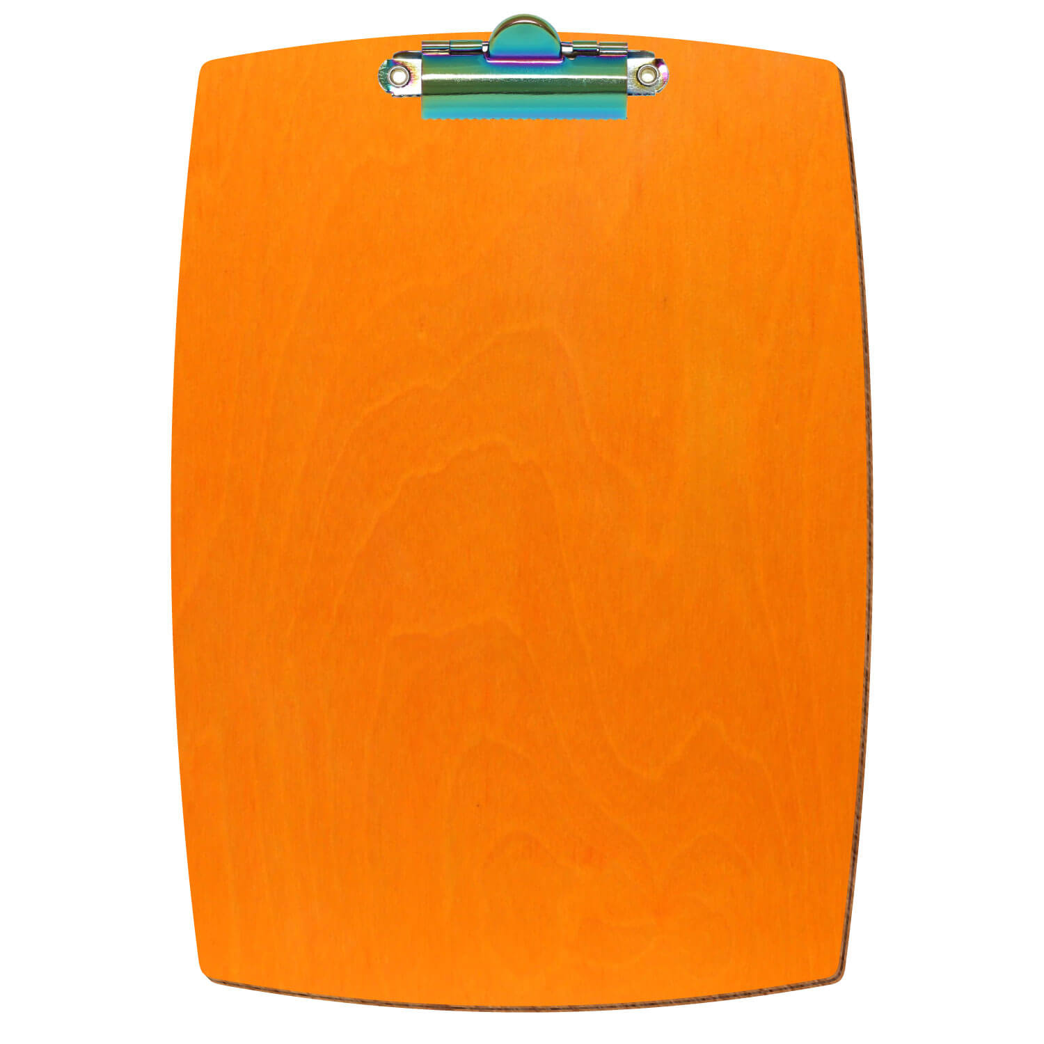 Klemmbrett konvex Orange A5 hochkant Zahnklemme Regenbogen