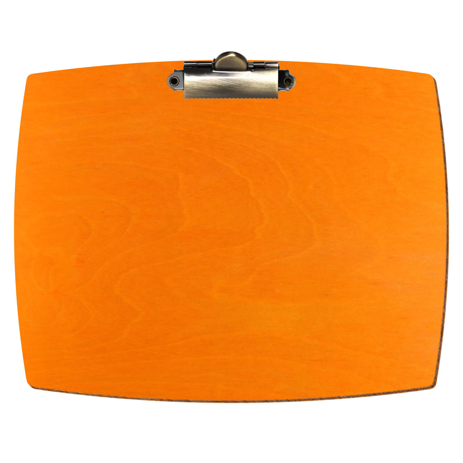 Klemmbrett konvex Orange A5 querkant Zahnklemme antik