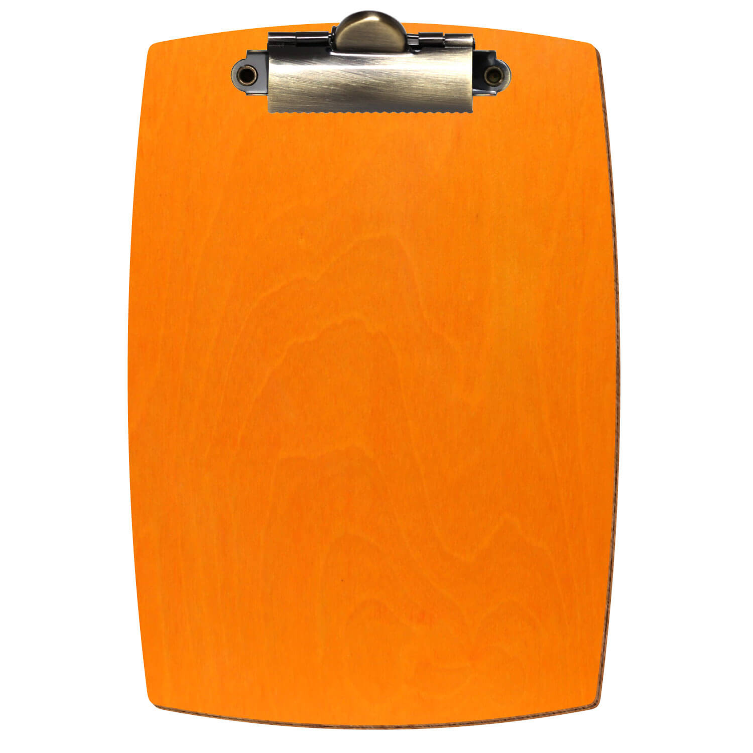 Klemmbrett konvex Orange A6 hochkant Zahnklemme antik