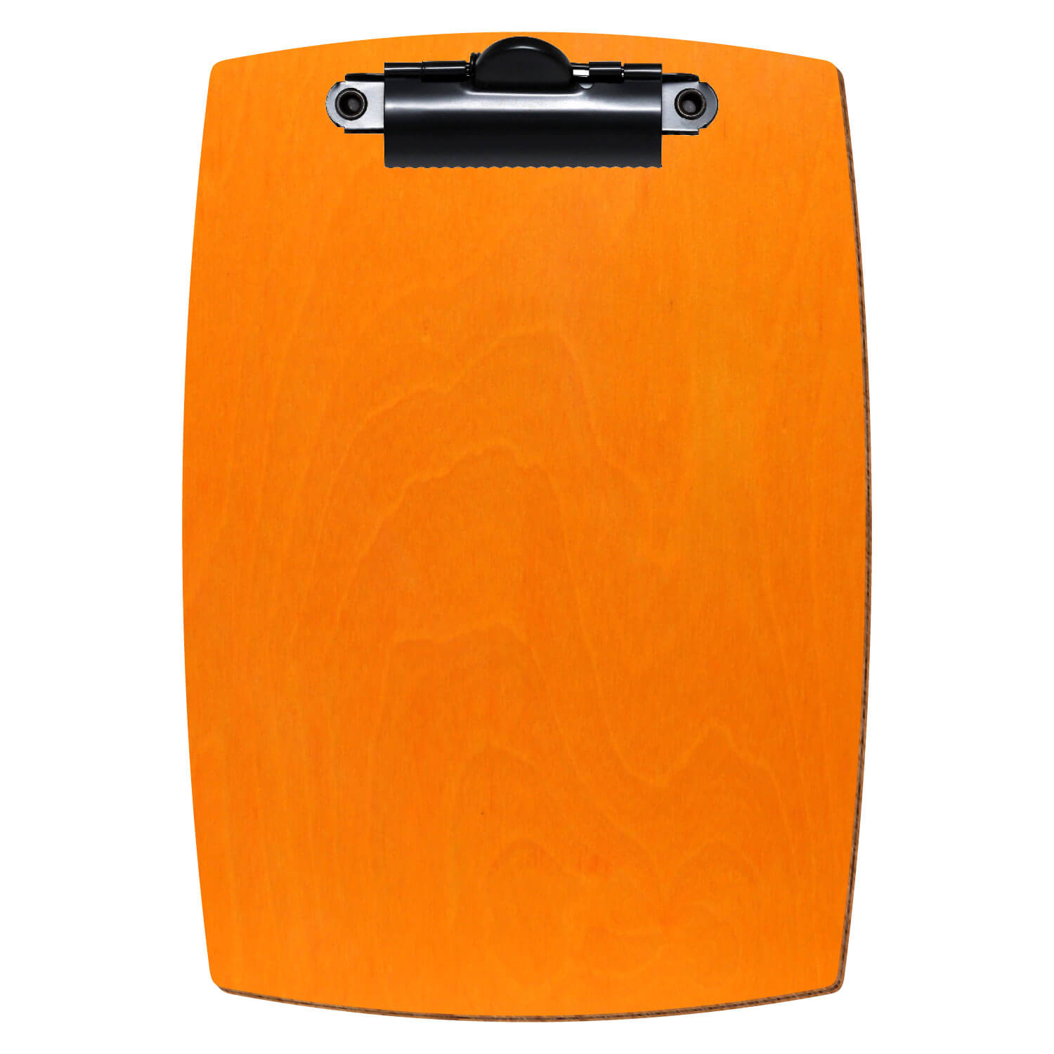Klemmbrett konvex Orange A6 hochkant Zahnklemme schwarz