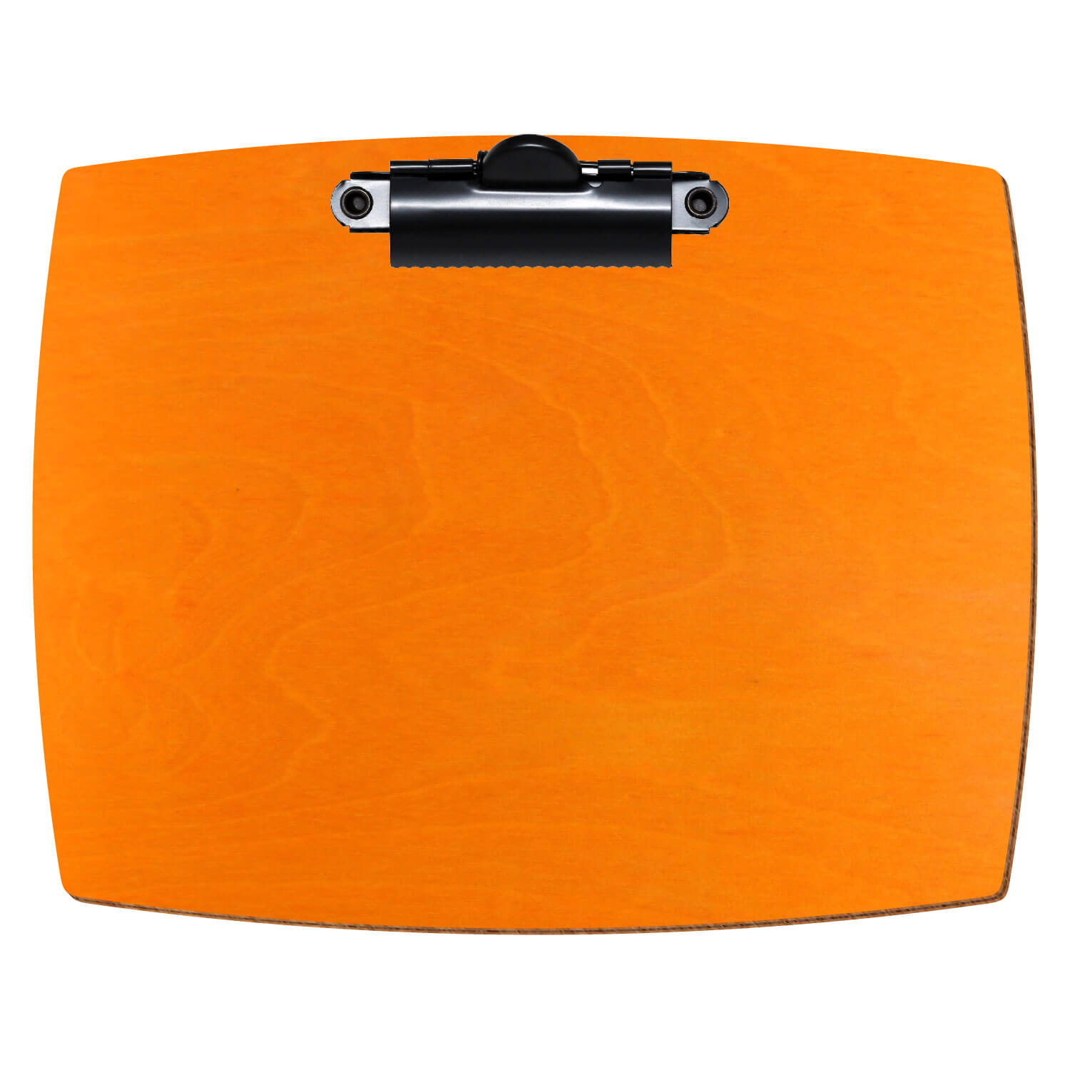 Klemmbrett konvex Orange A6 querkant Zahnklemme schwarz