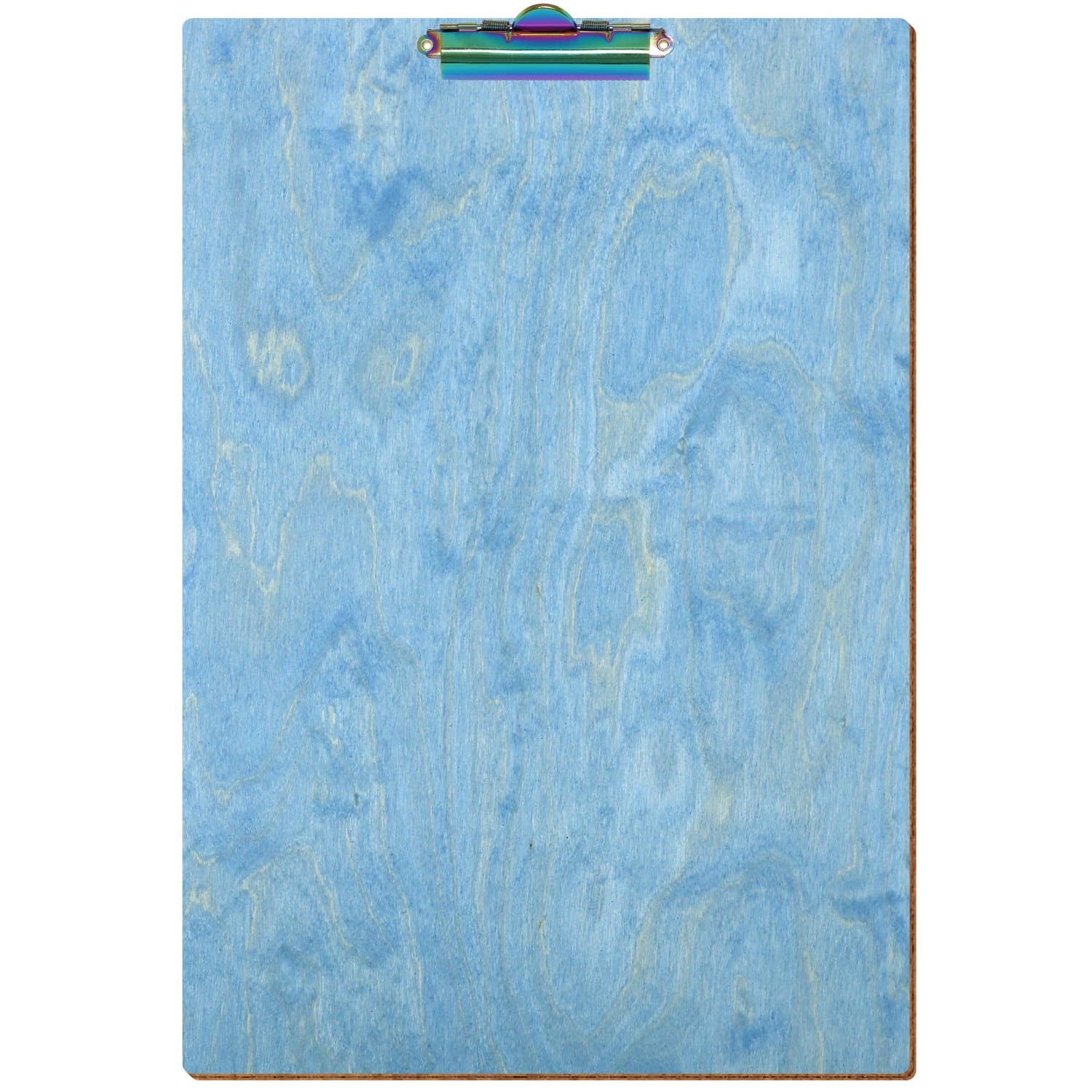 Klemmbrett Standardform Hellblau A3 hochkant Zahnklemme Regenbogen