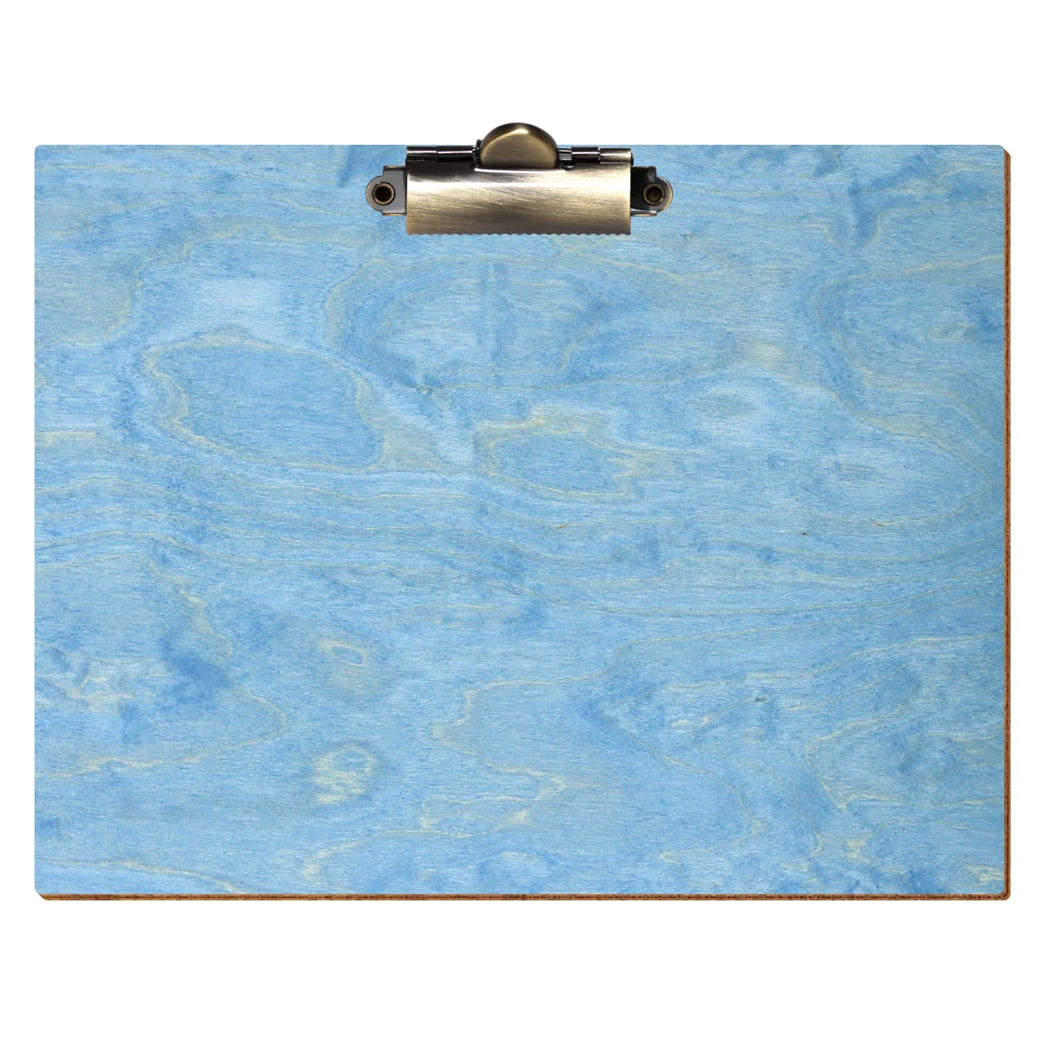 Klemmbrett Standardform Hellblau A5 querkant Zahnklemme antik