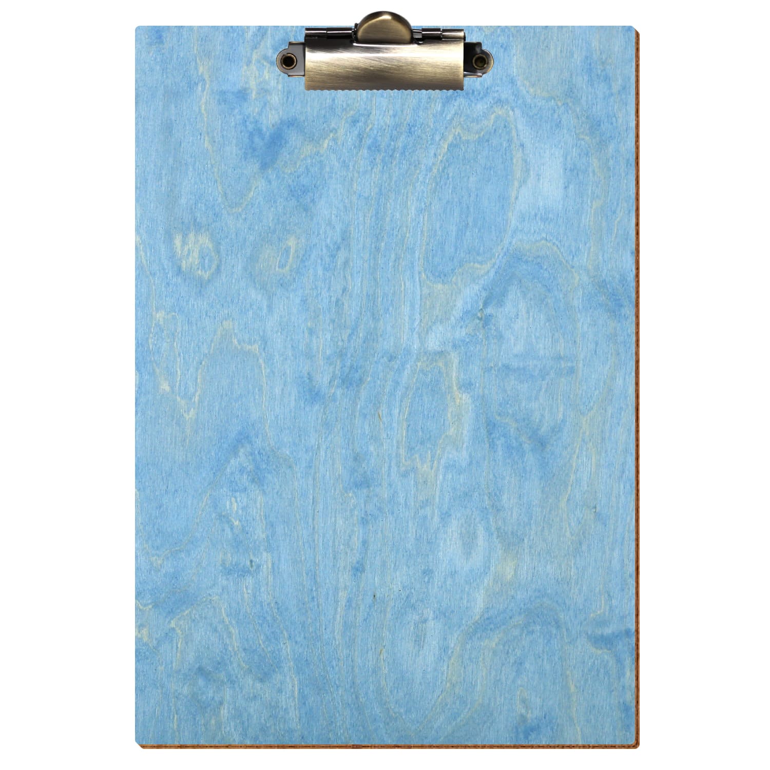 Klemmbrett Standardform Hellblau A5 hochkant Zahnklemme antik