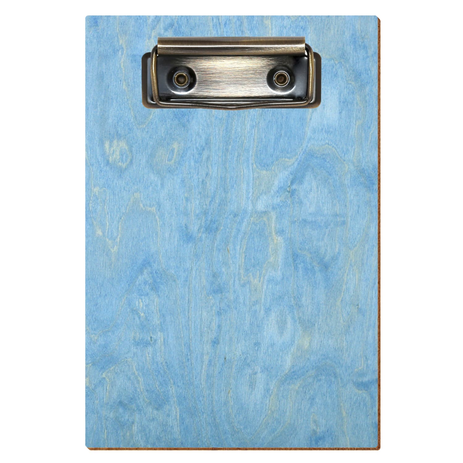 Klemmbrett Standardform Hellblau A6 hochkant Bügelklemme antik