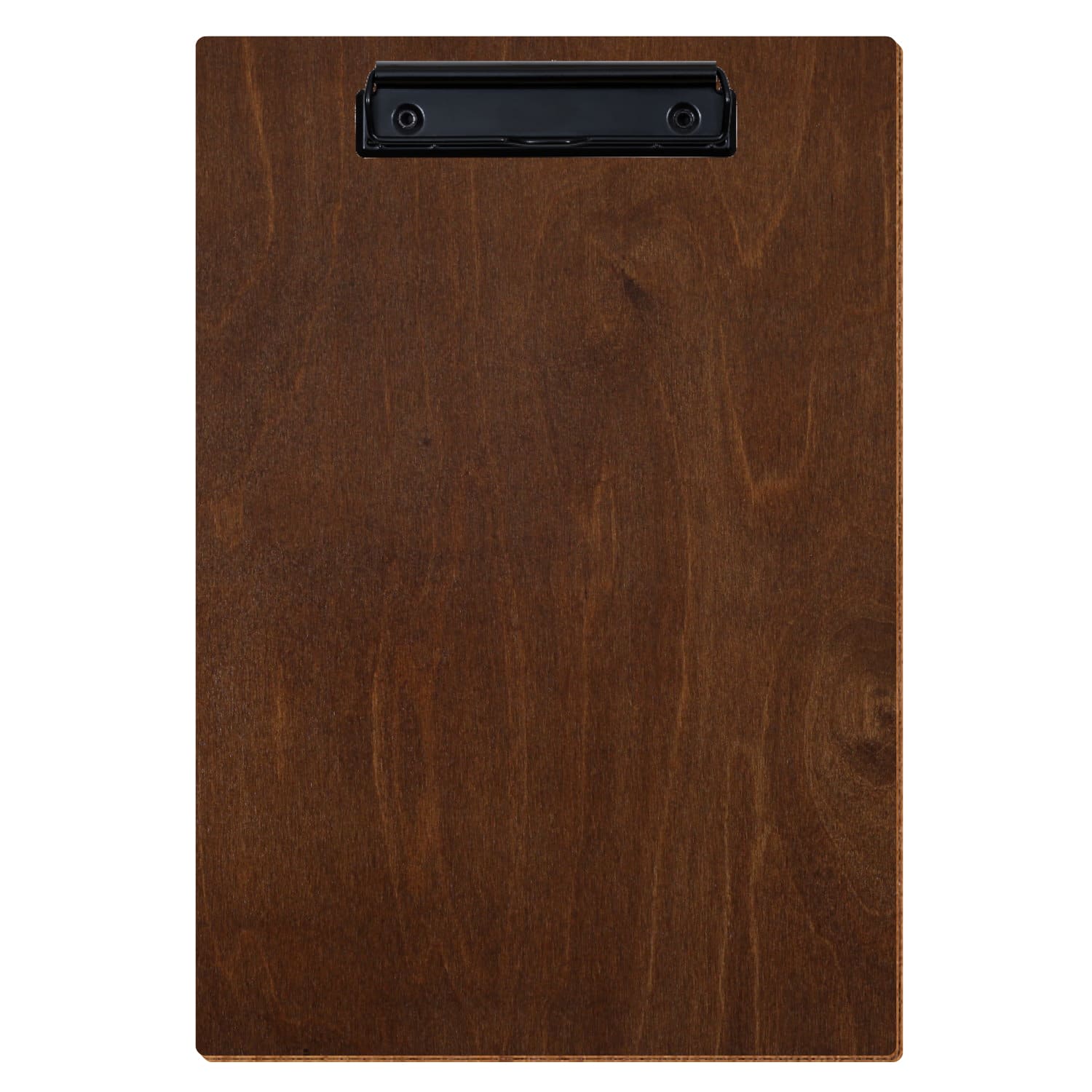 Klemmbrett Standardform Kastanie A4 hochkant Bügelklemme schwarz
