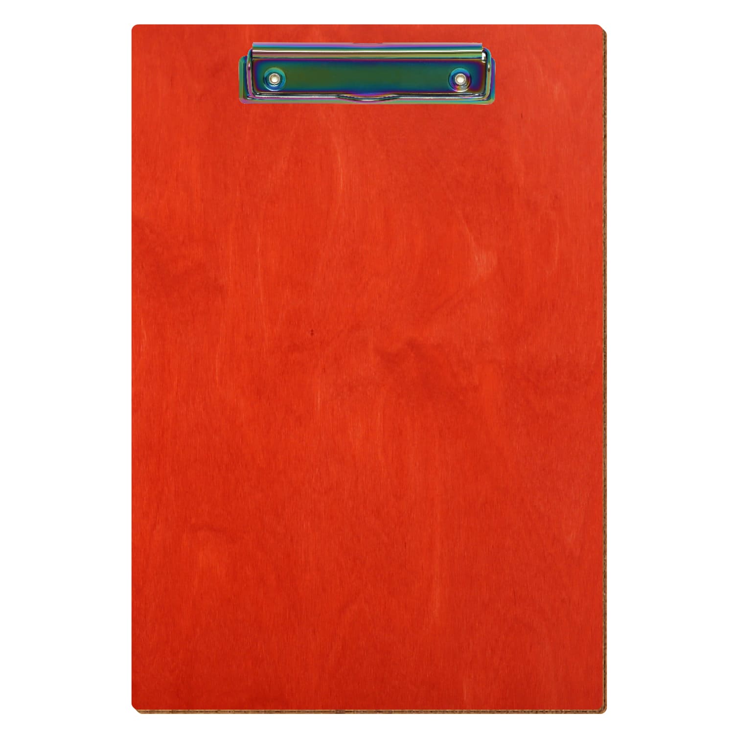 Klemmbrett Standardform Scharlachrot A4 hochkant Bügelklemme Regenbogen