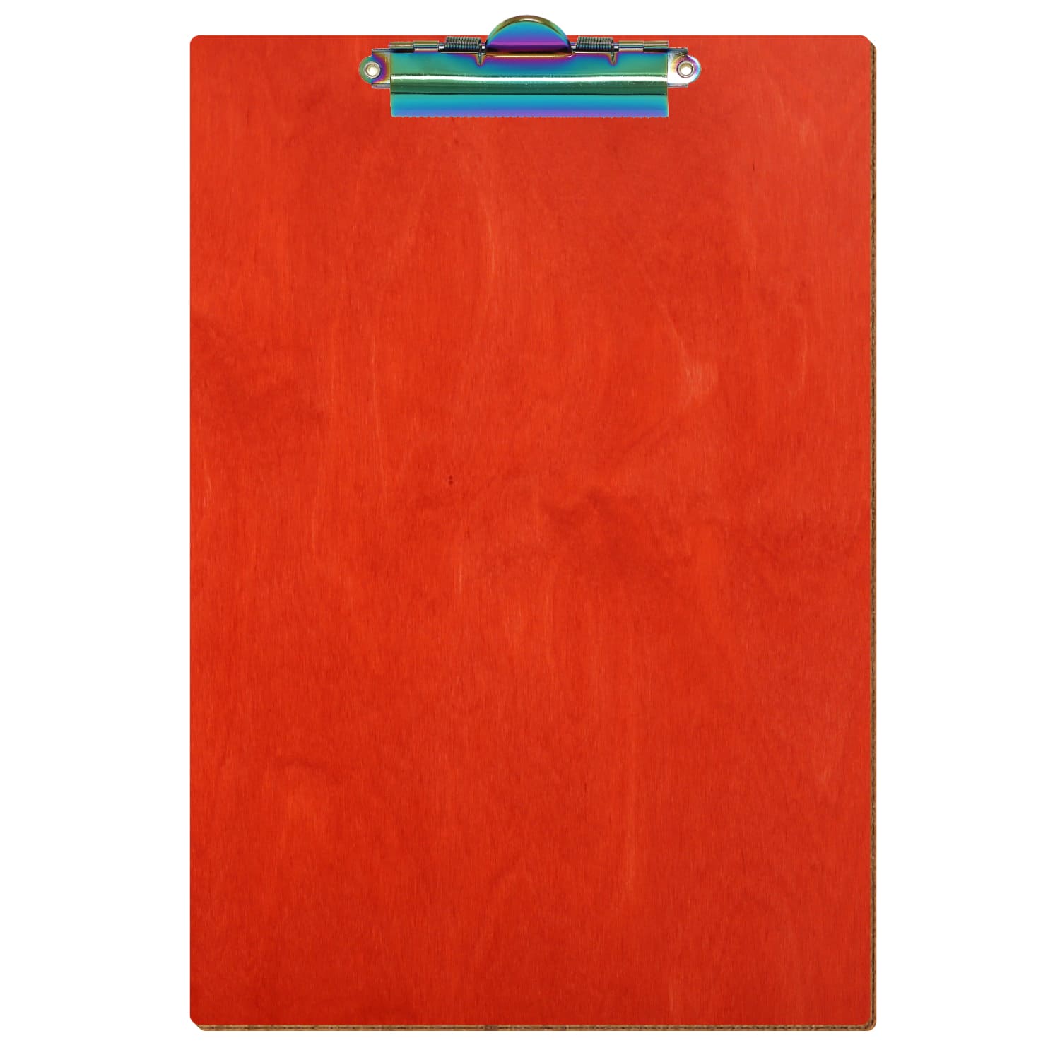 Klemmbrett Standardform Scharlachrot A4 hochkant Zahnklemme Regenbogen