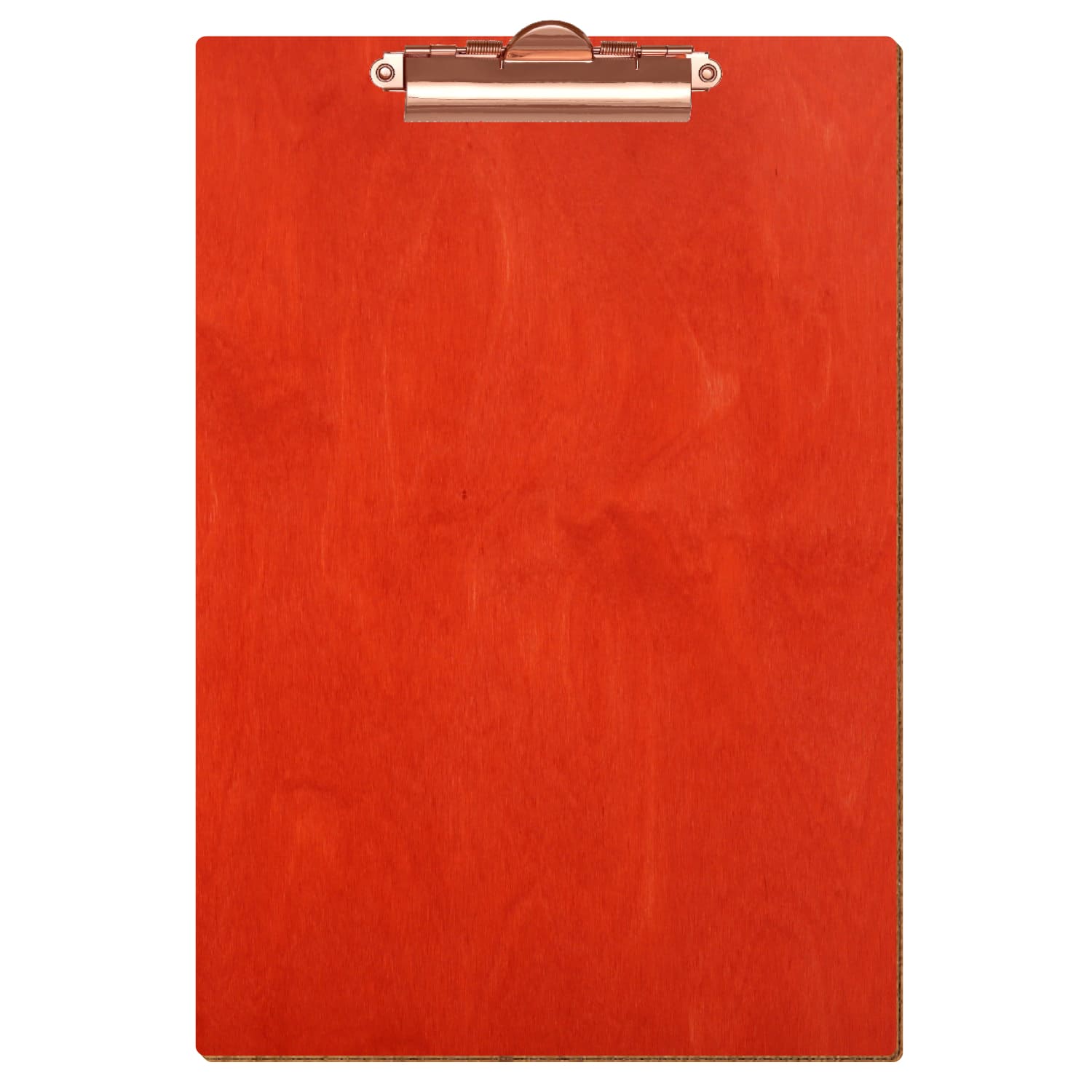 Klemmbrett Standardform Scharlachrot A4 hochkant Zahnklemme roségold