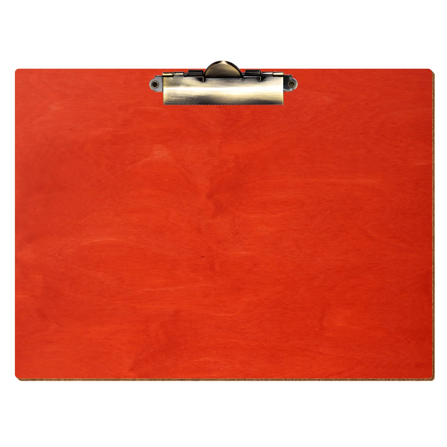Klemmbrett Standardform Scharlachrot A4 querkant Zahnklemme antik