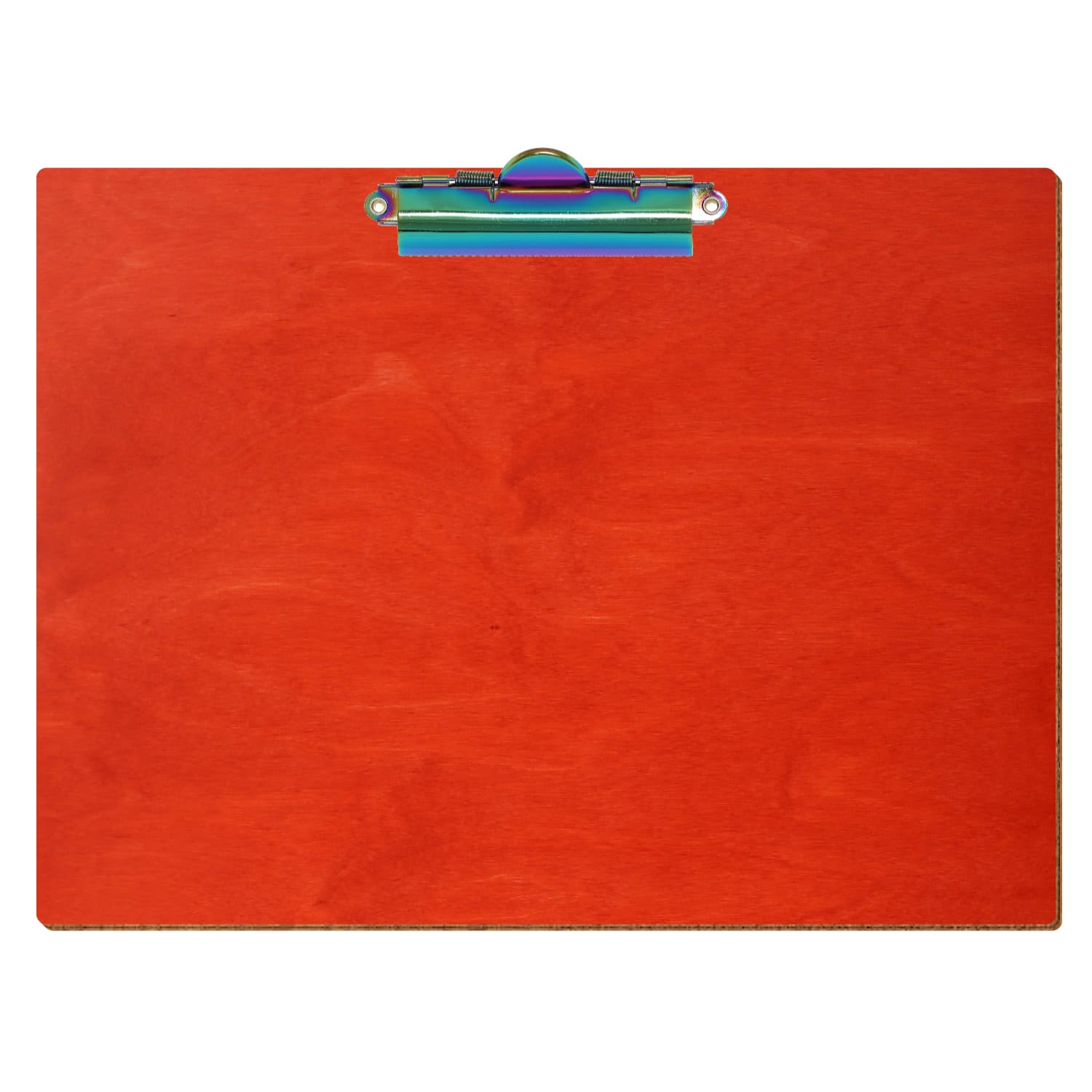 Klemmbrett Standardform Scharlachrot A4 querkant Zahnklemme Regenbogen